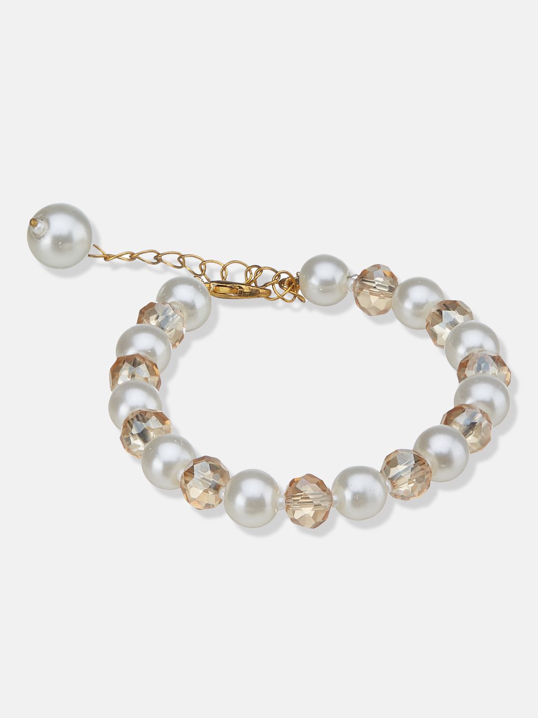 ATIBELLE Gold Plated Beaded Studded Jewellery Set