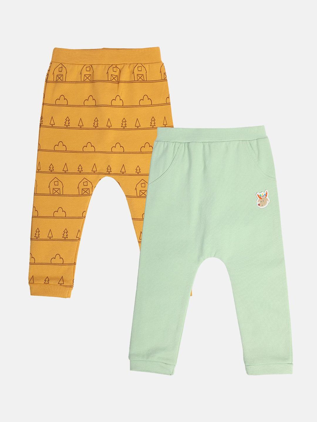 MINI KLUB Infant Boys Pack Of 2 Printed Lounge Joggers-picture-23