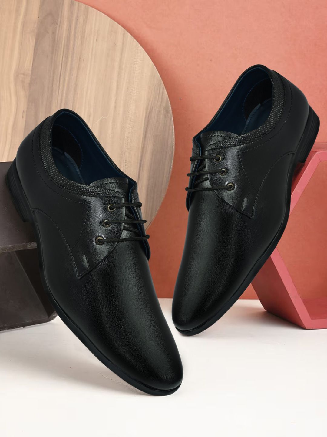 Ajanta Men Textured Formal Derbys-picture-40