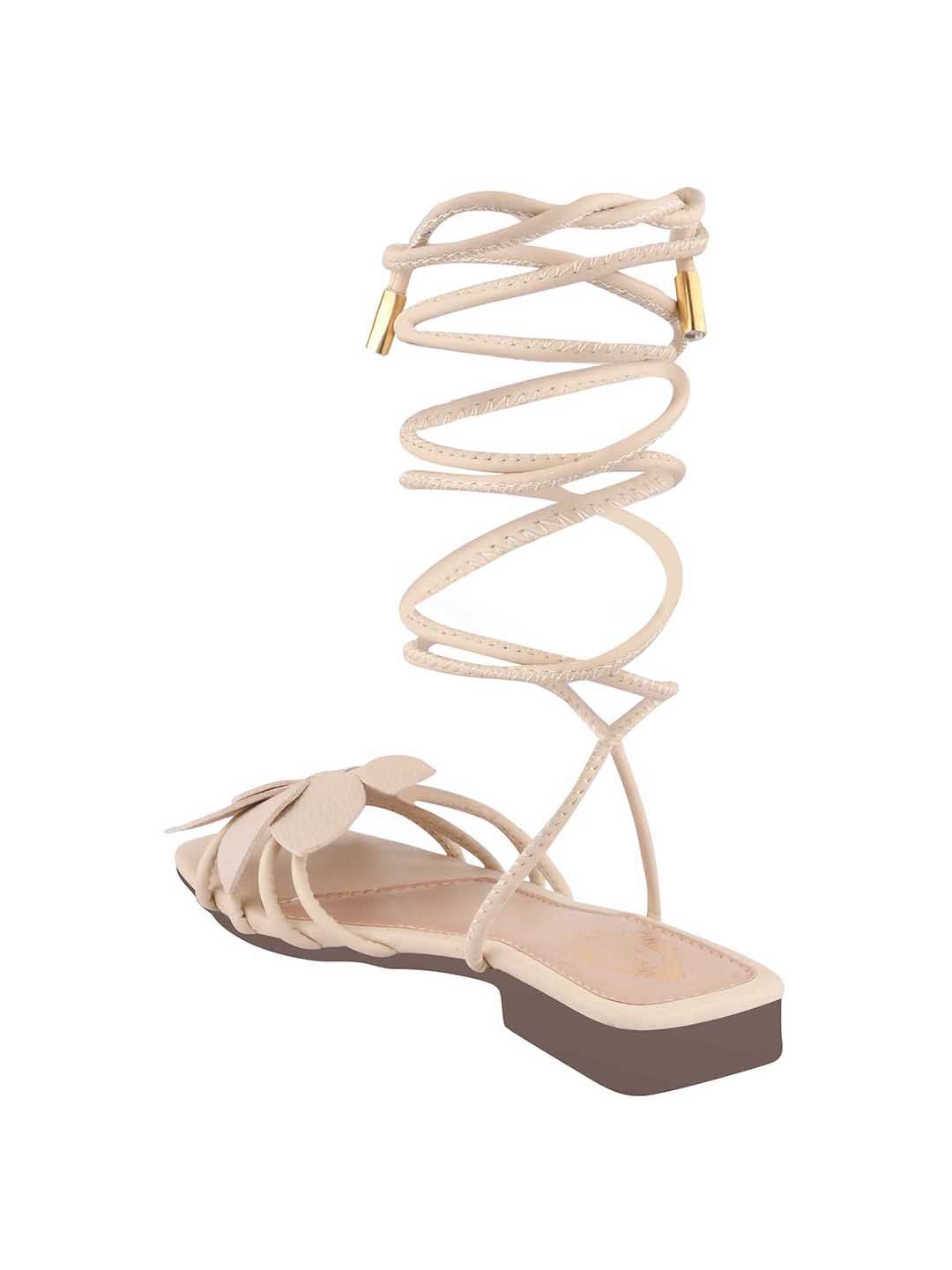 Shoetopia Women Gladiators with Bows Flats-picture-41