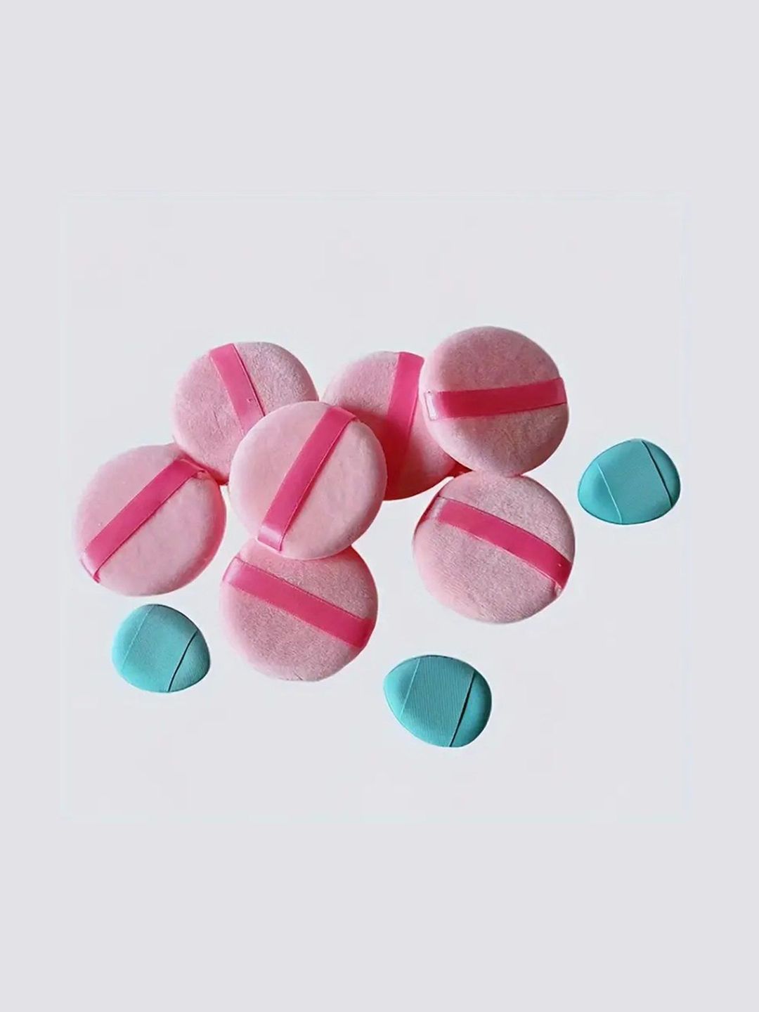 Facejewel Set Of 10 Velvet Makeup Finger Puff With Round Powder Puff-picture-18