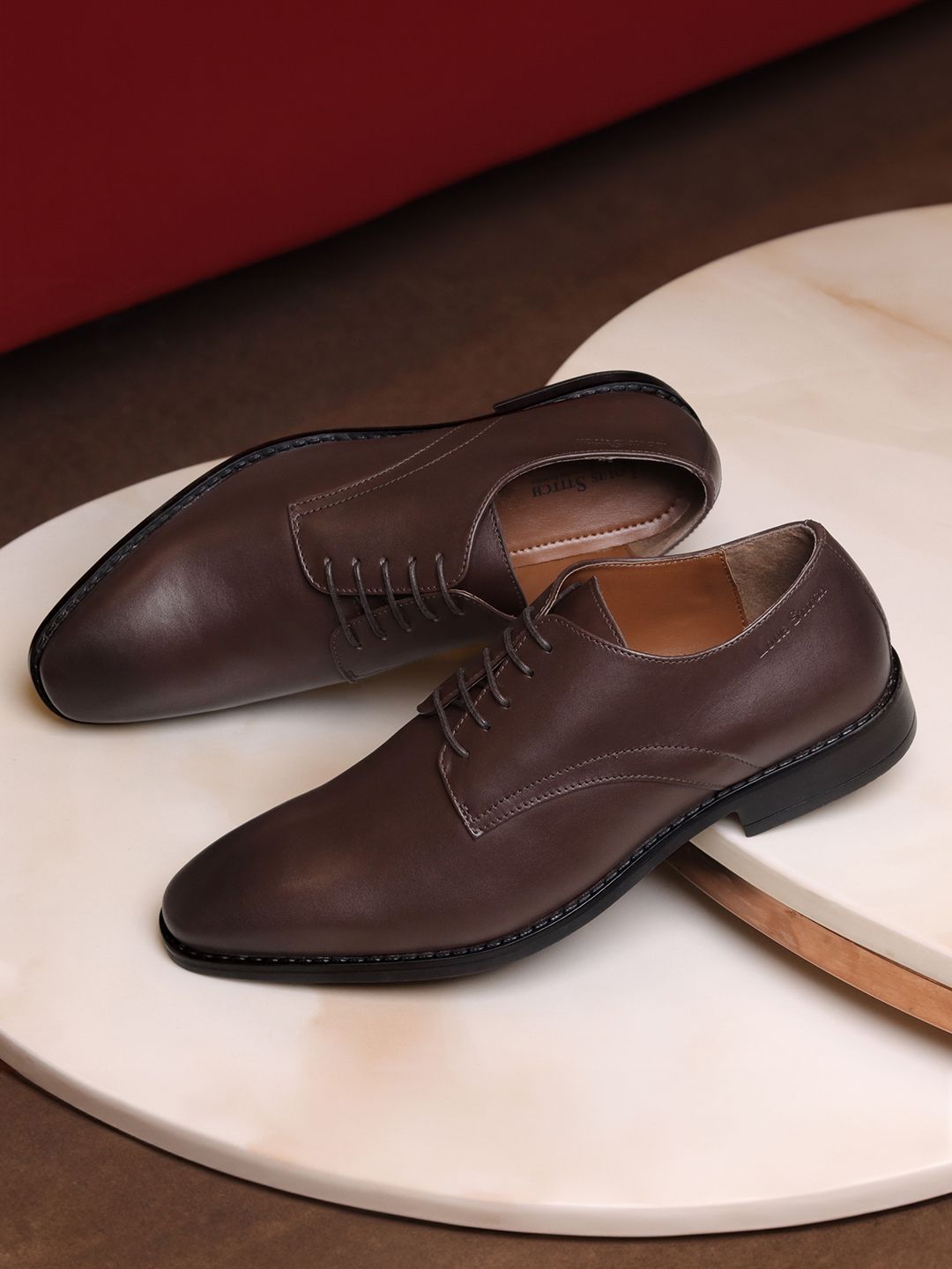 LOUIS STITCH Men Premium Leather Formal Derbys-picture-47