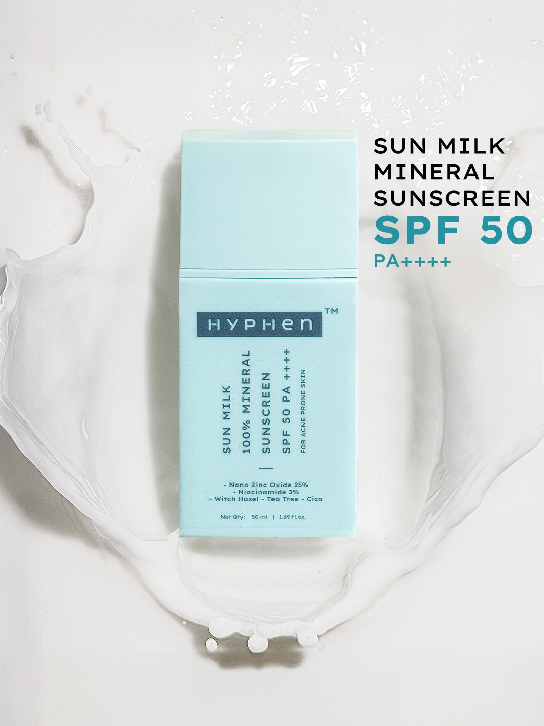 Hyphen Sun Milk Mineral Sunscreen SPF 50 PA++++ - 50ml-image-43