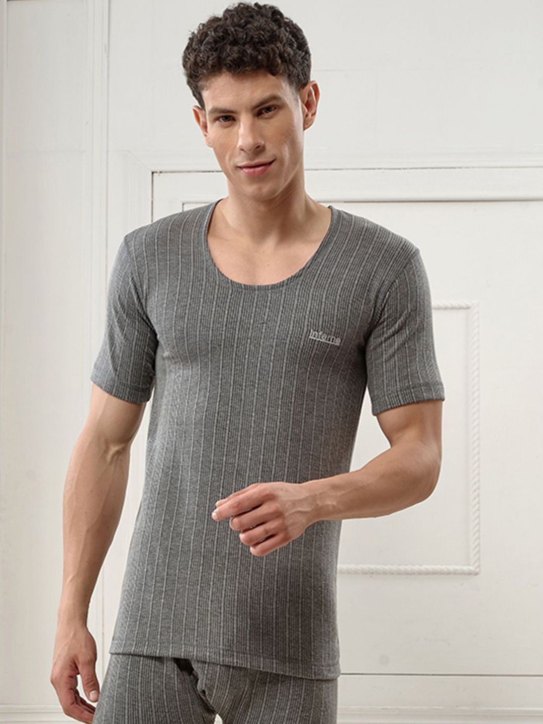 INFERNO Striped Round Neck Thermal Top-picture-15