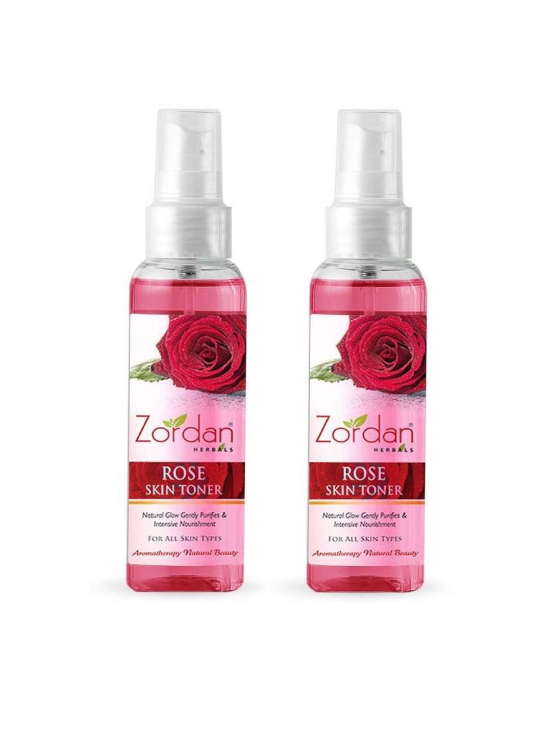 ZORDAN Set Of 2 Herbals Rose Skin Toner-100ml Each-image-49
