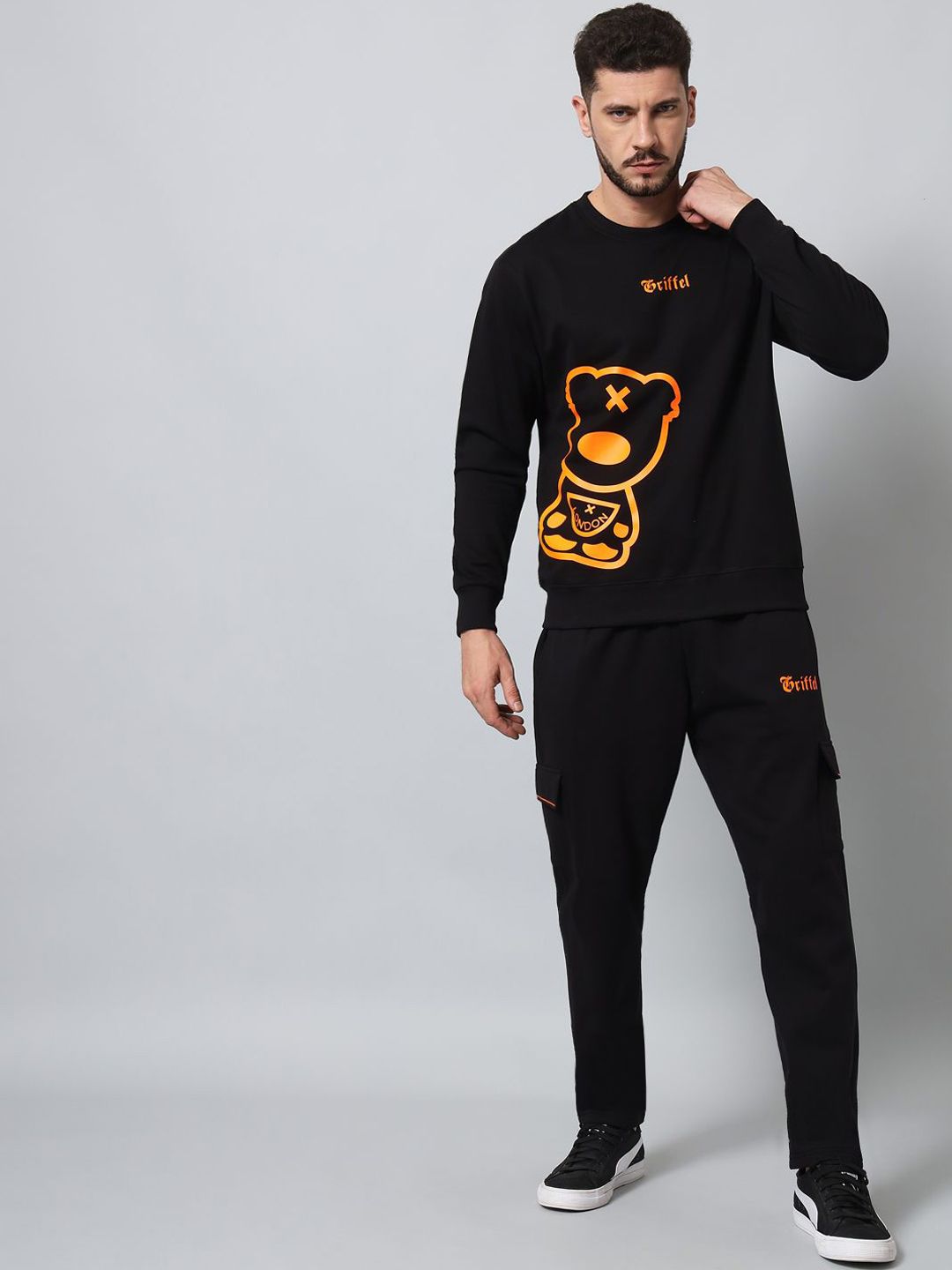 GRIFFEL Printed Round Neck Tracksuit-image-0