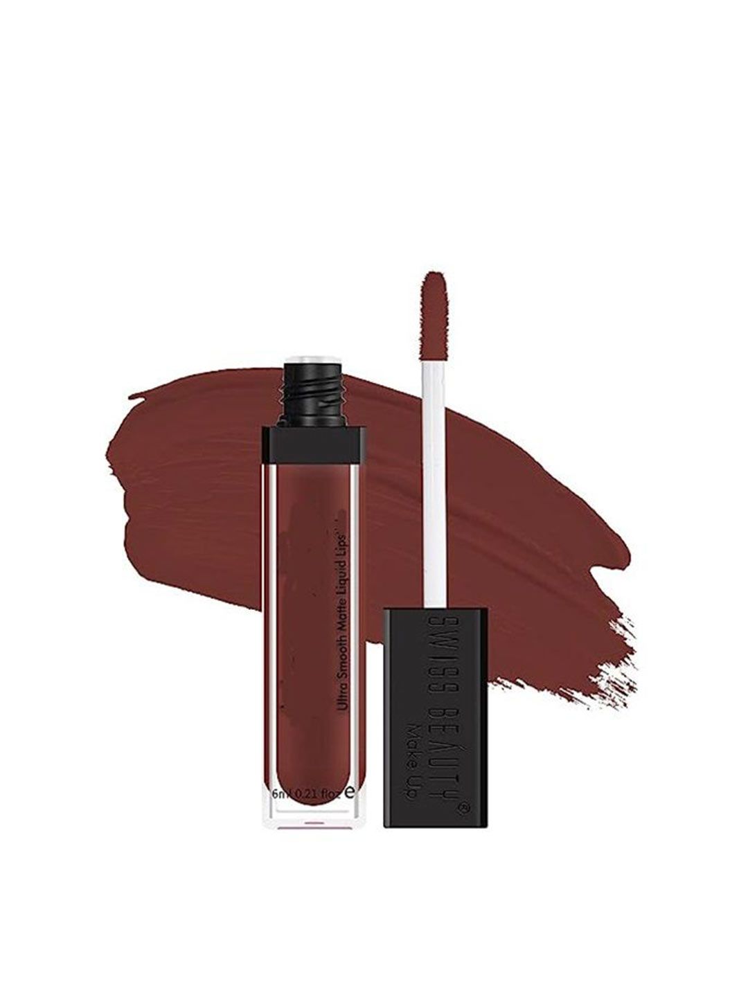 YELGO Matte Me Highly Pigmented Liquid Lipstick - 6 ml - Maroon-picture-48