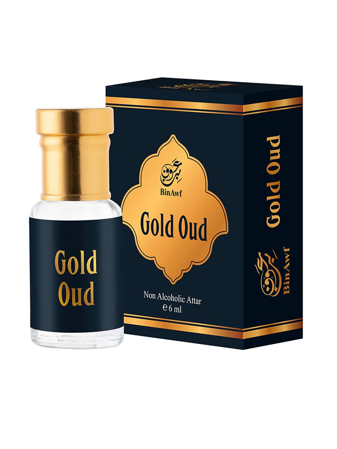BinAwf Gold Oud Long Lasting  Attar - 6 ml-image-3