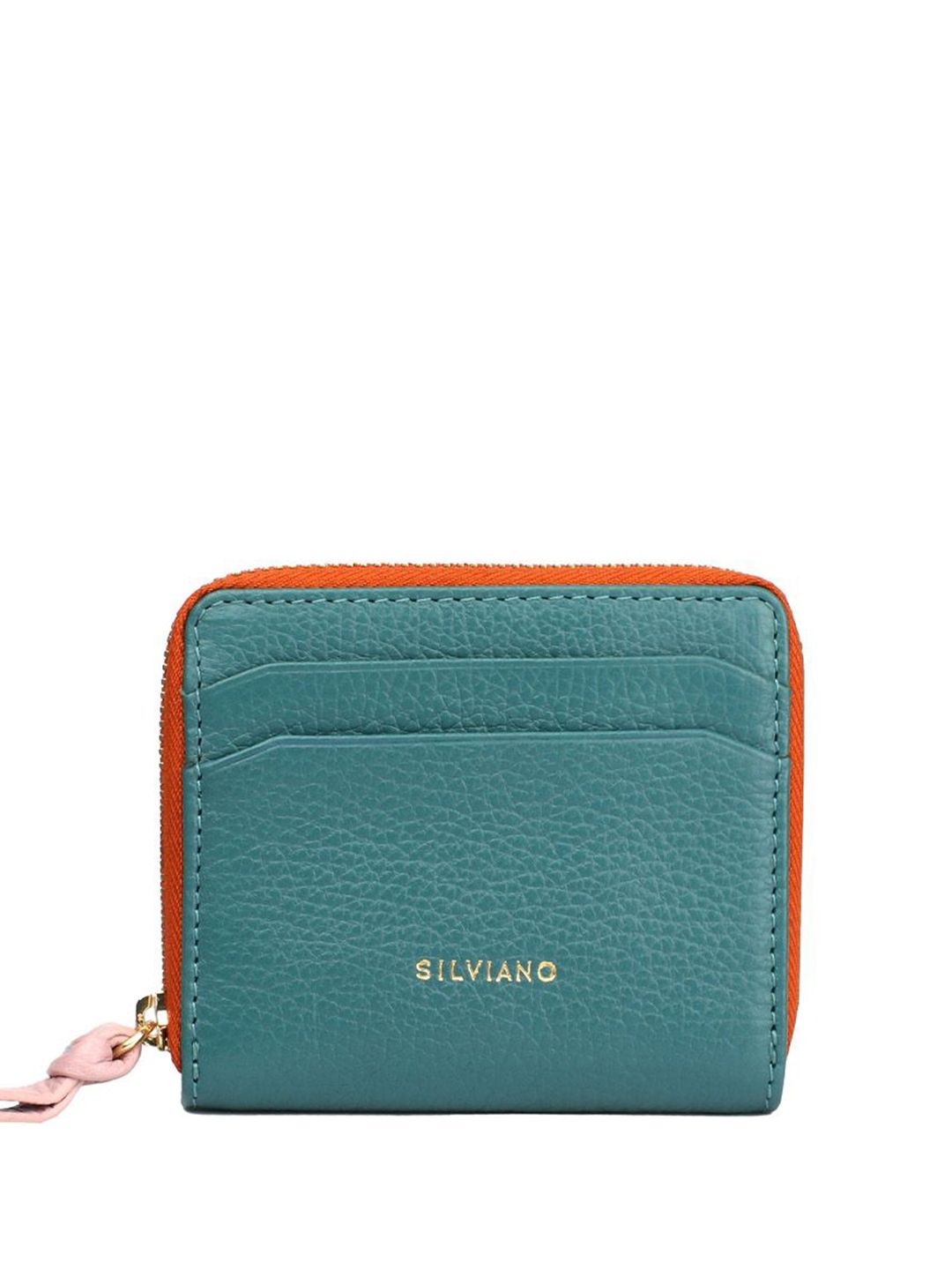 SILVIANO Unisex Textured Leather Zip Around Wallet-picture-44
