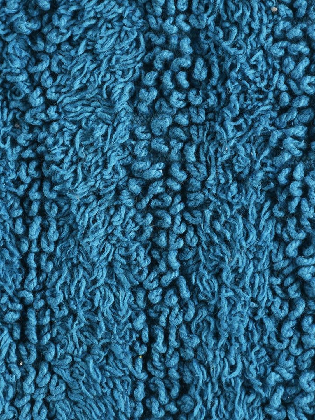 SASHAA WORLD Blue Striped Pure Cotton Rectangular Bathmat-image-45