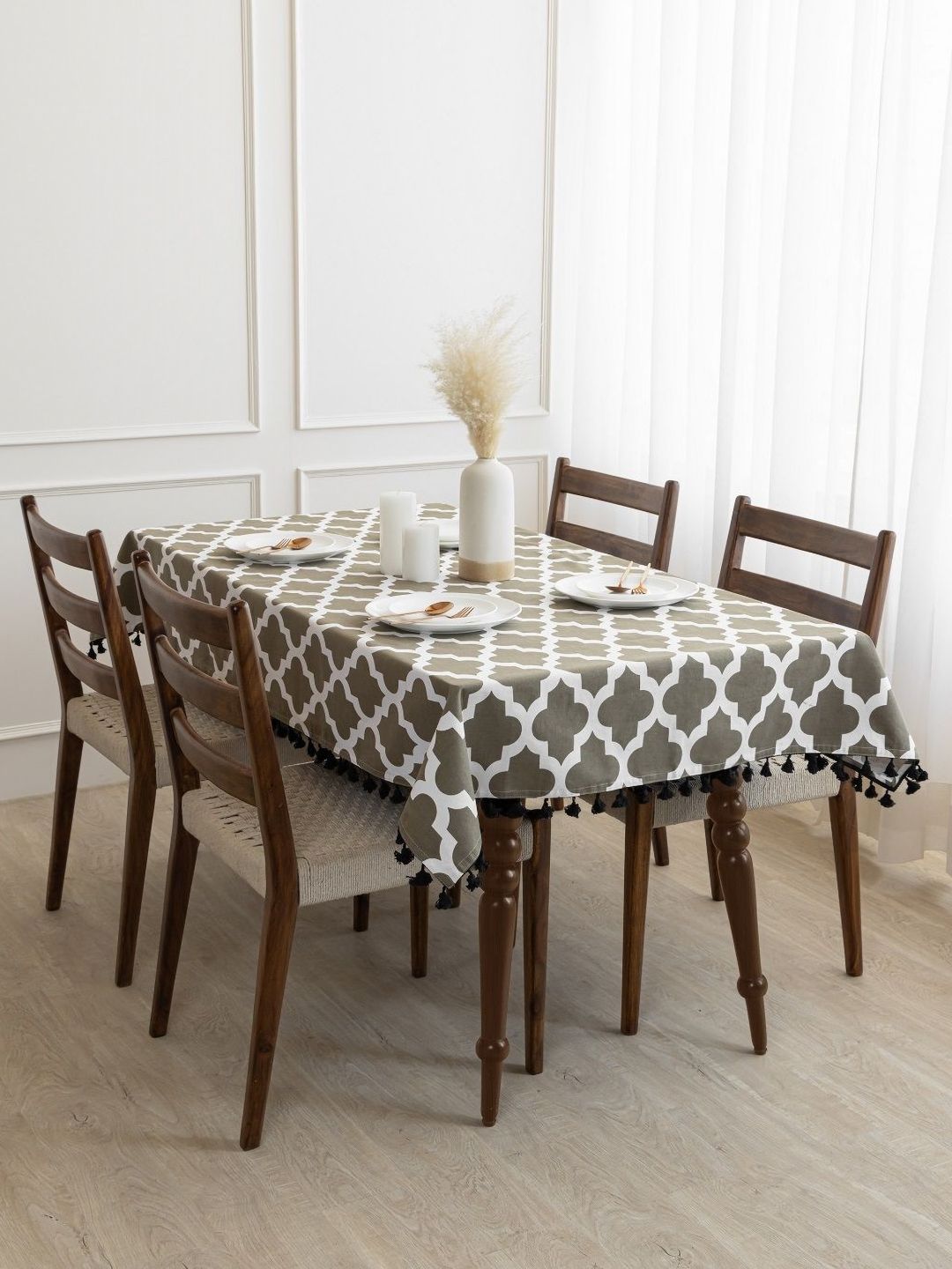 HOMEMONDE Unisex Grey Table Covers