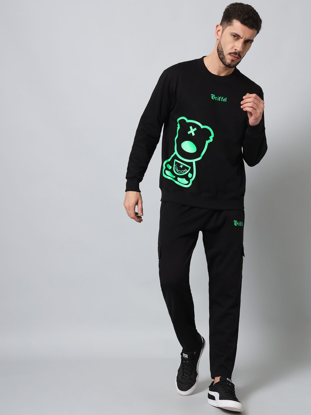 GRIFFEL Printed Round Neck Tracksuit-picture-58