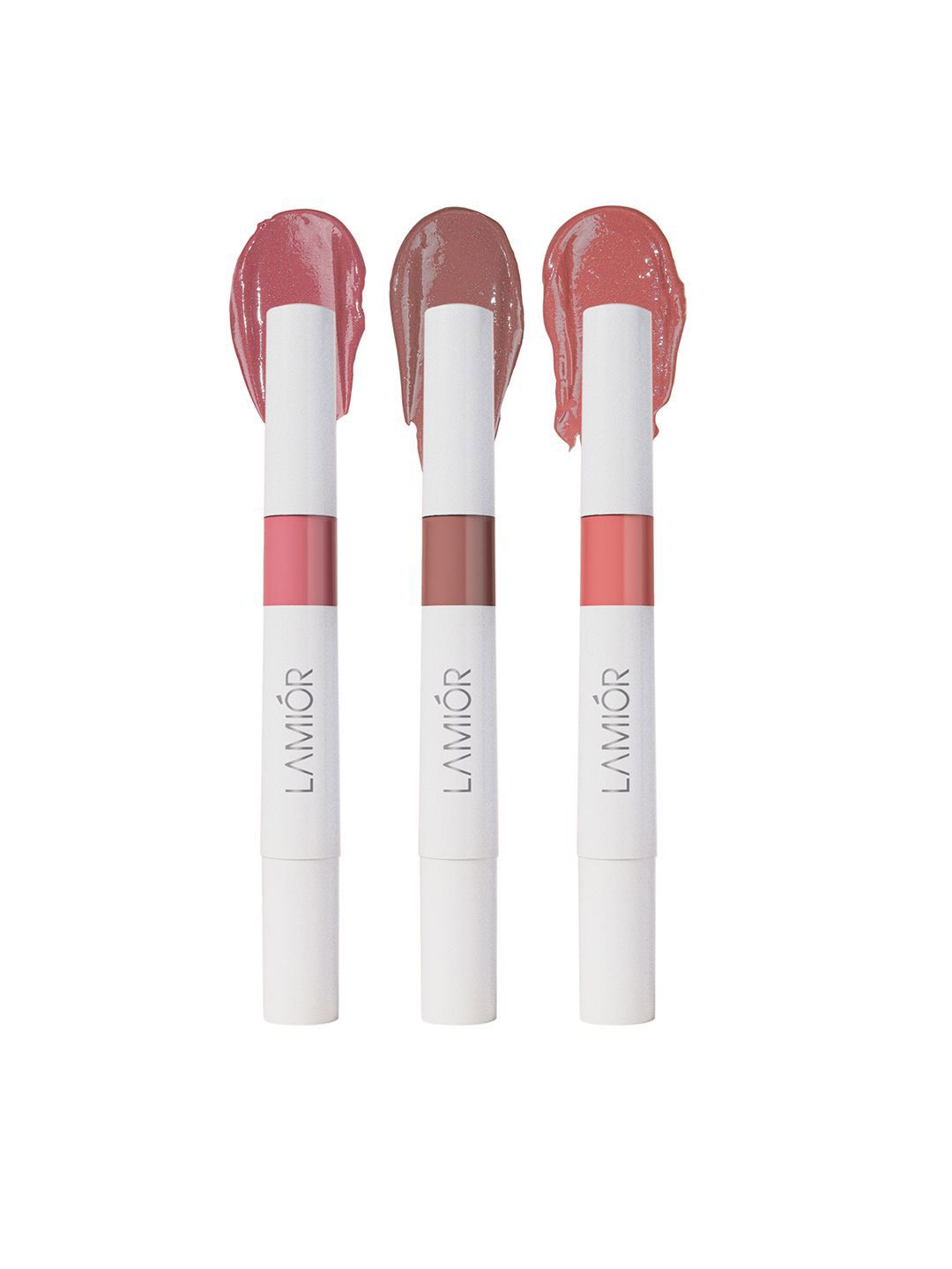 LAMIOR 3 Pcs Peptide Glaze Lip Balm-4 ml ShadeStrawberry Cake, Champagne Cream, Raspberry-image-14