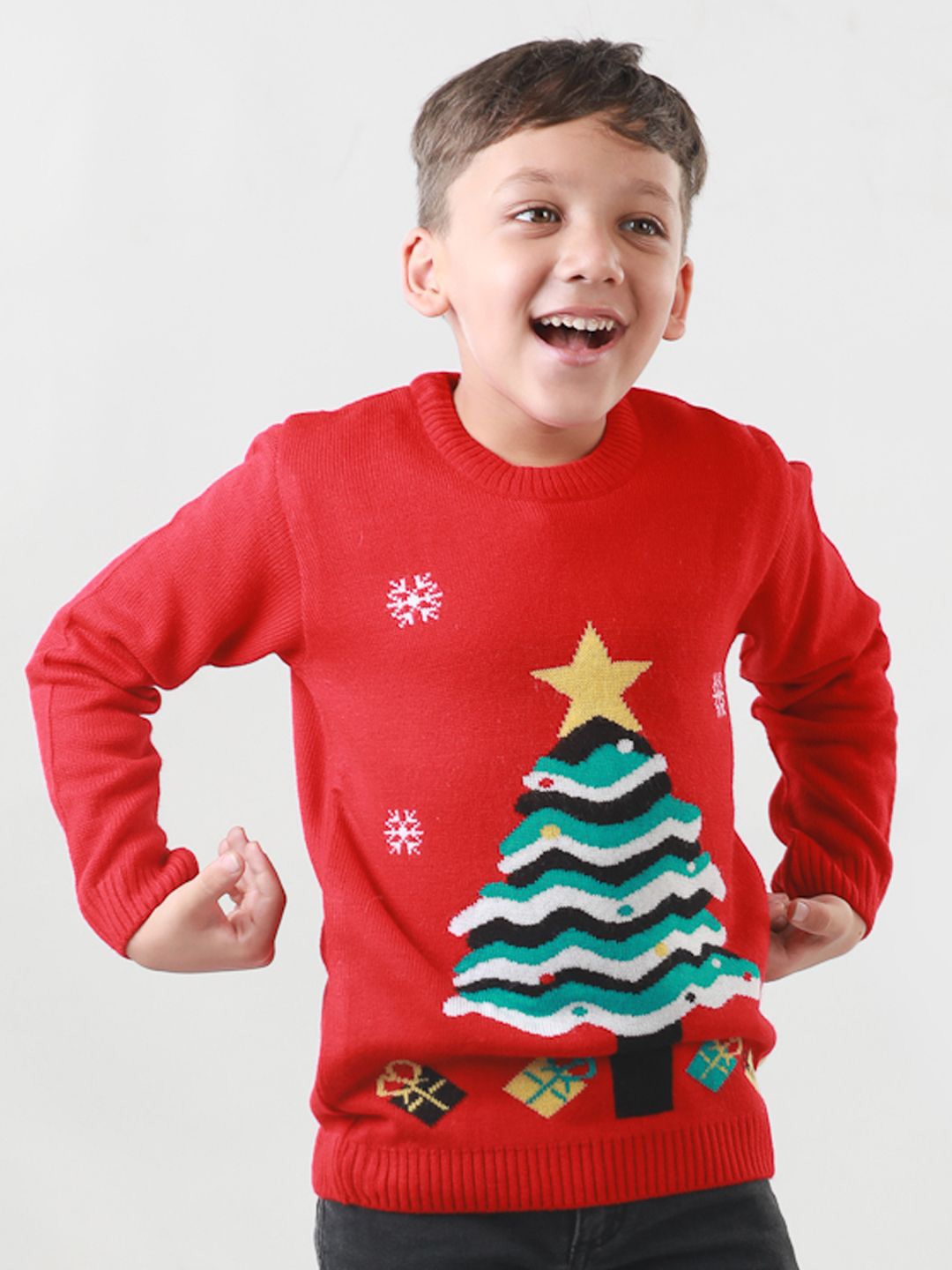 KNITCO Unisex Kids Pullover with Applique Detail-picture-16