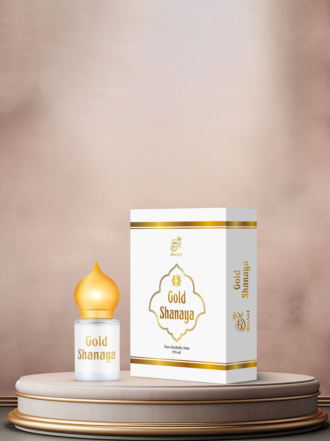 BinAwf Gold Shanaya Long Lasting Premium Attar - 6 ml-image-9