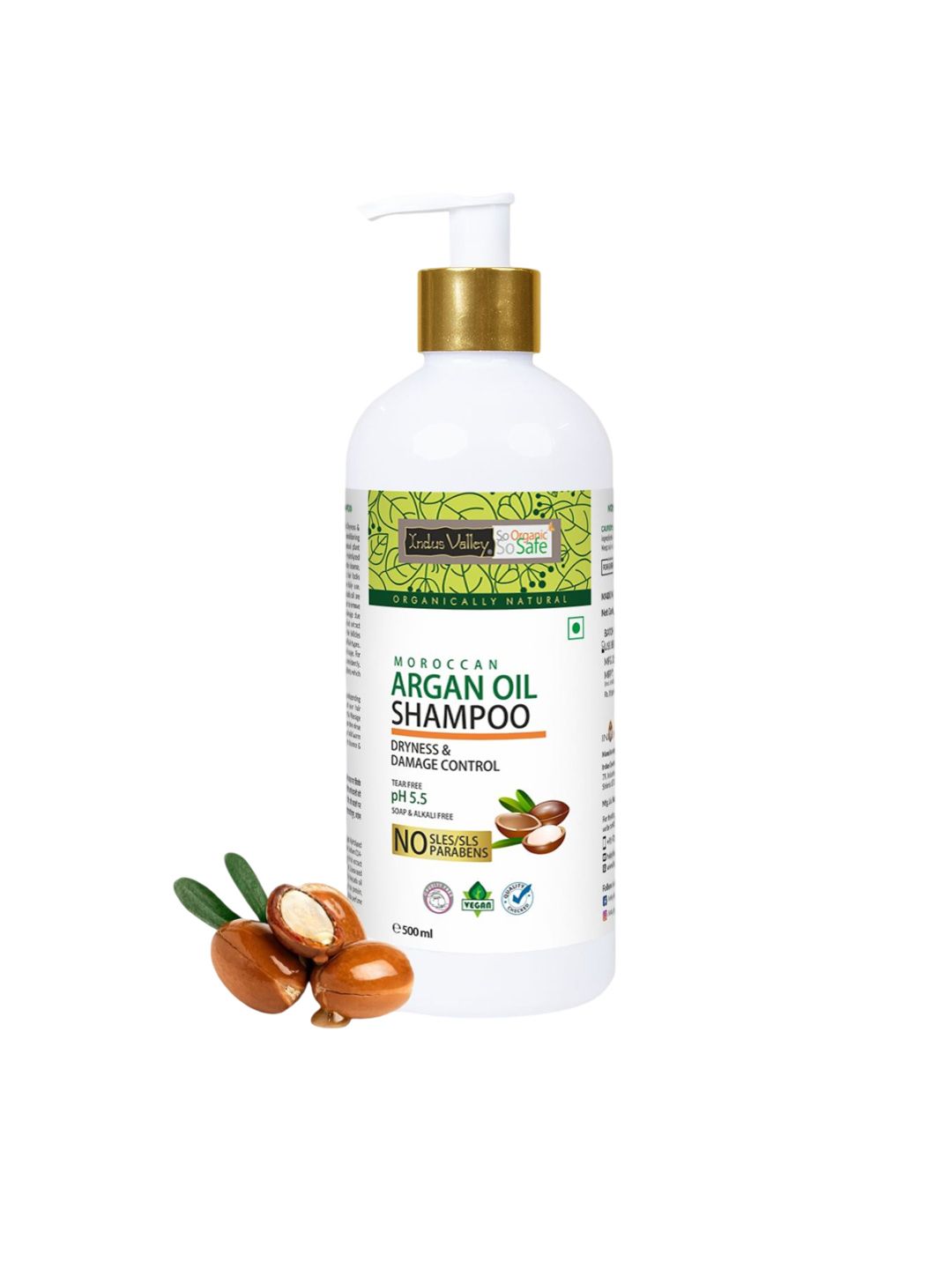 Indus Valley Moroccan Argan Oil Shampoo- 500ml-image-45