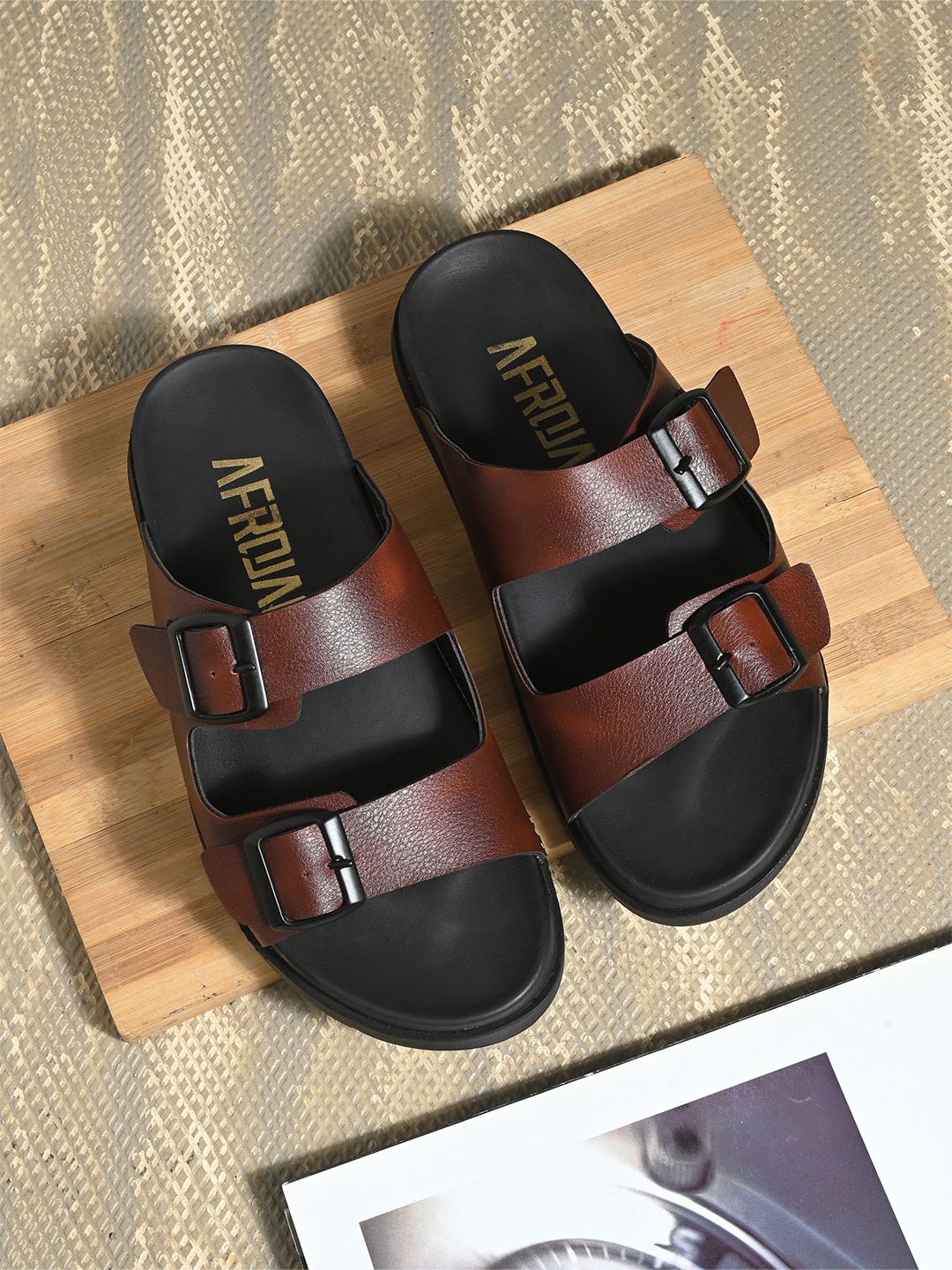 AfroJack Men PU Sliders-picture-29