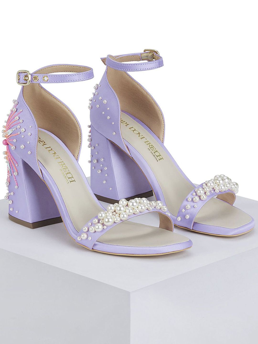 Papa Don't Preach Embellished Block Sandals with Tassels-image-34