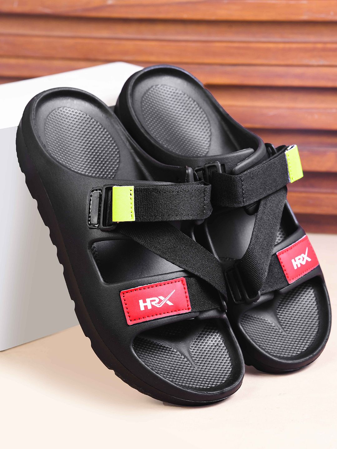 HRX by Hrithik Roshan Men Rubber Sliders-picture-21