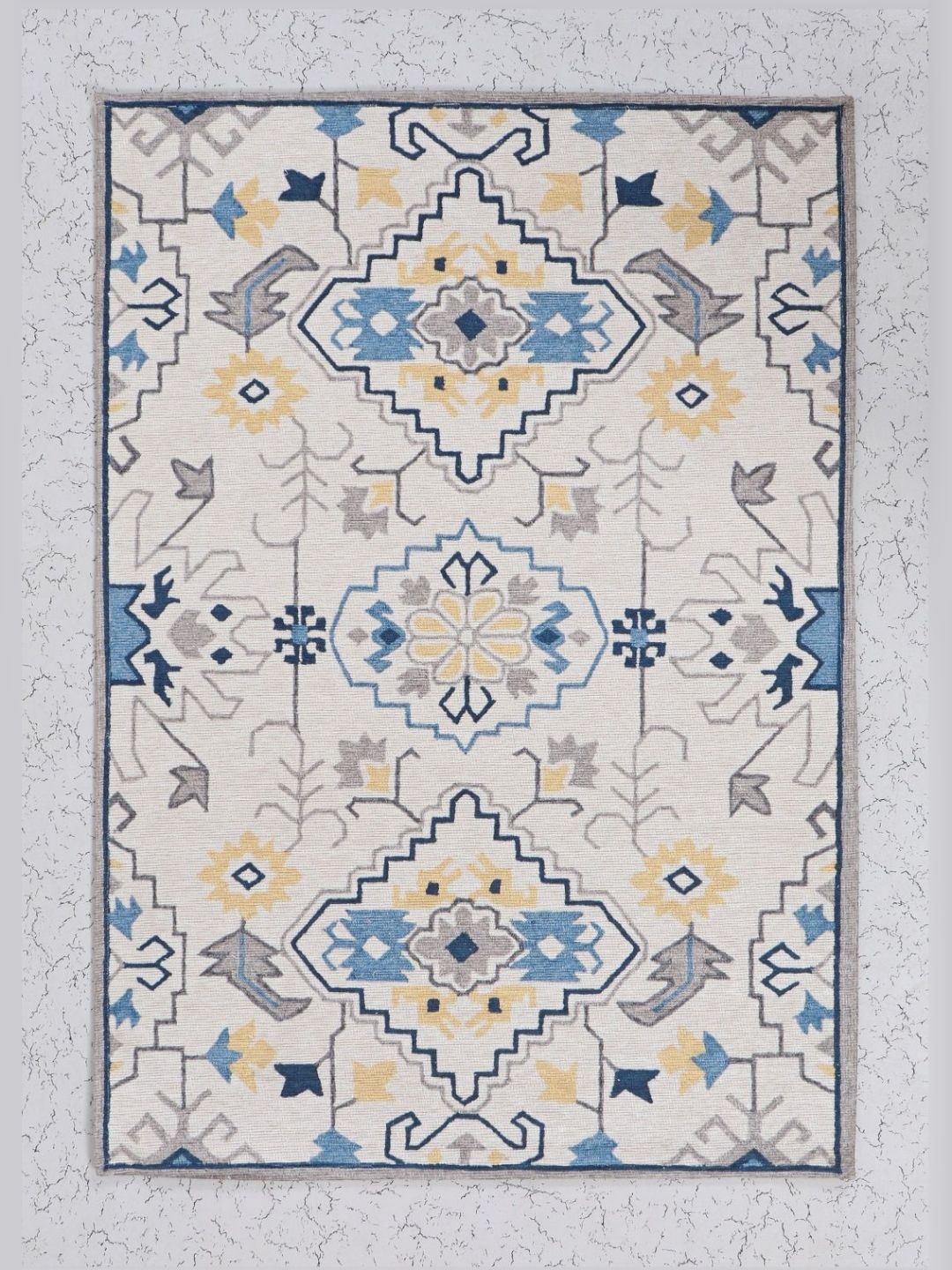 BELLA TRUE Blue & Grey Printed Anti-Skid Doormat-image-39
