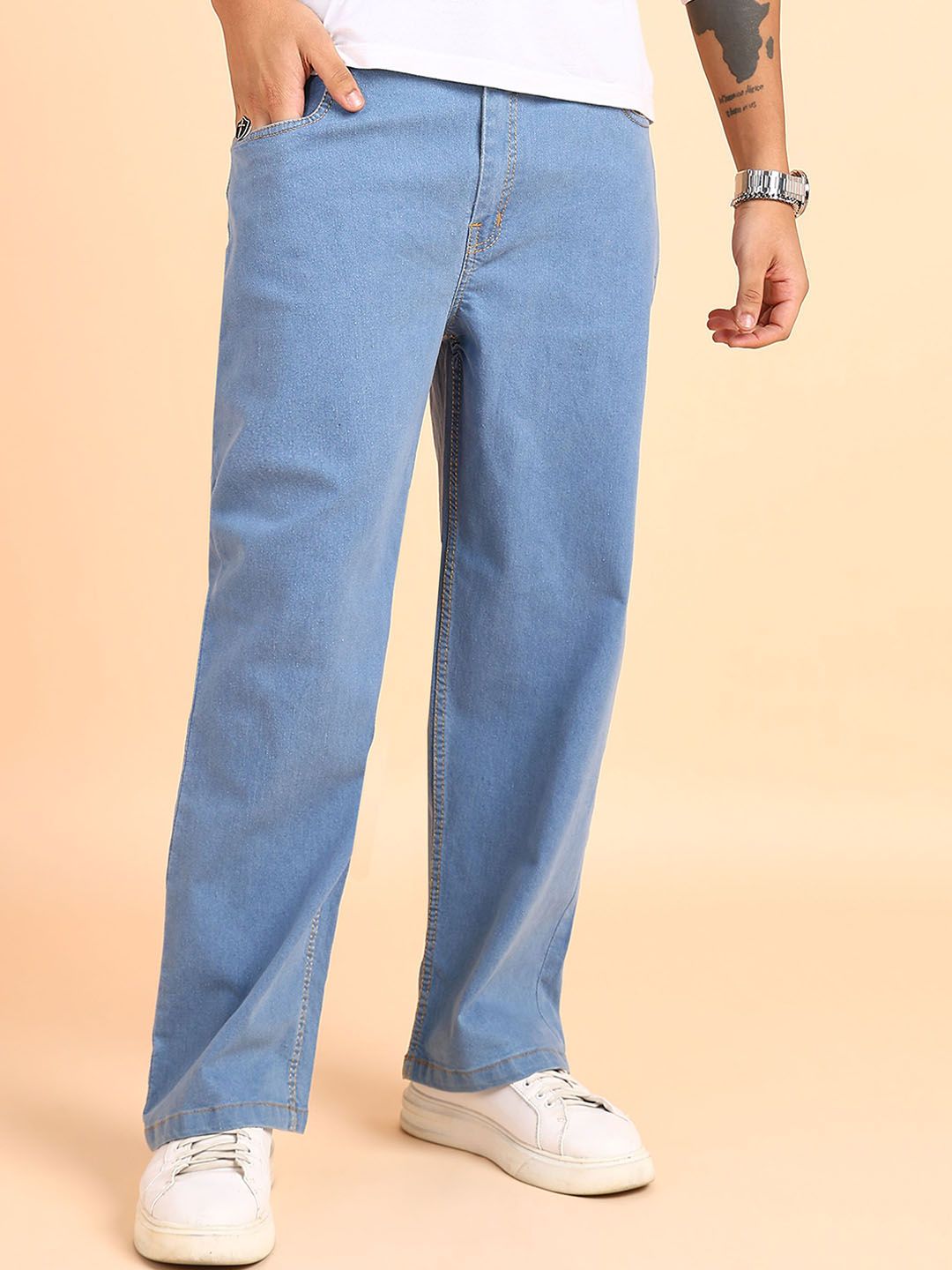 MONTREZ Men Straight Fit Jeans