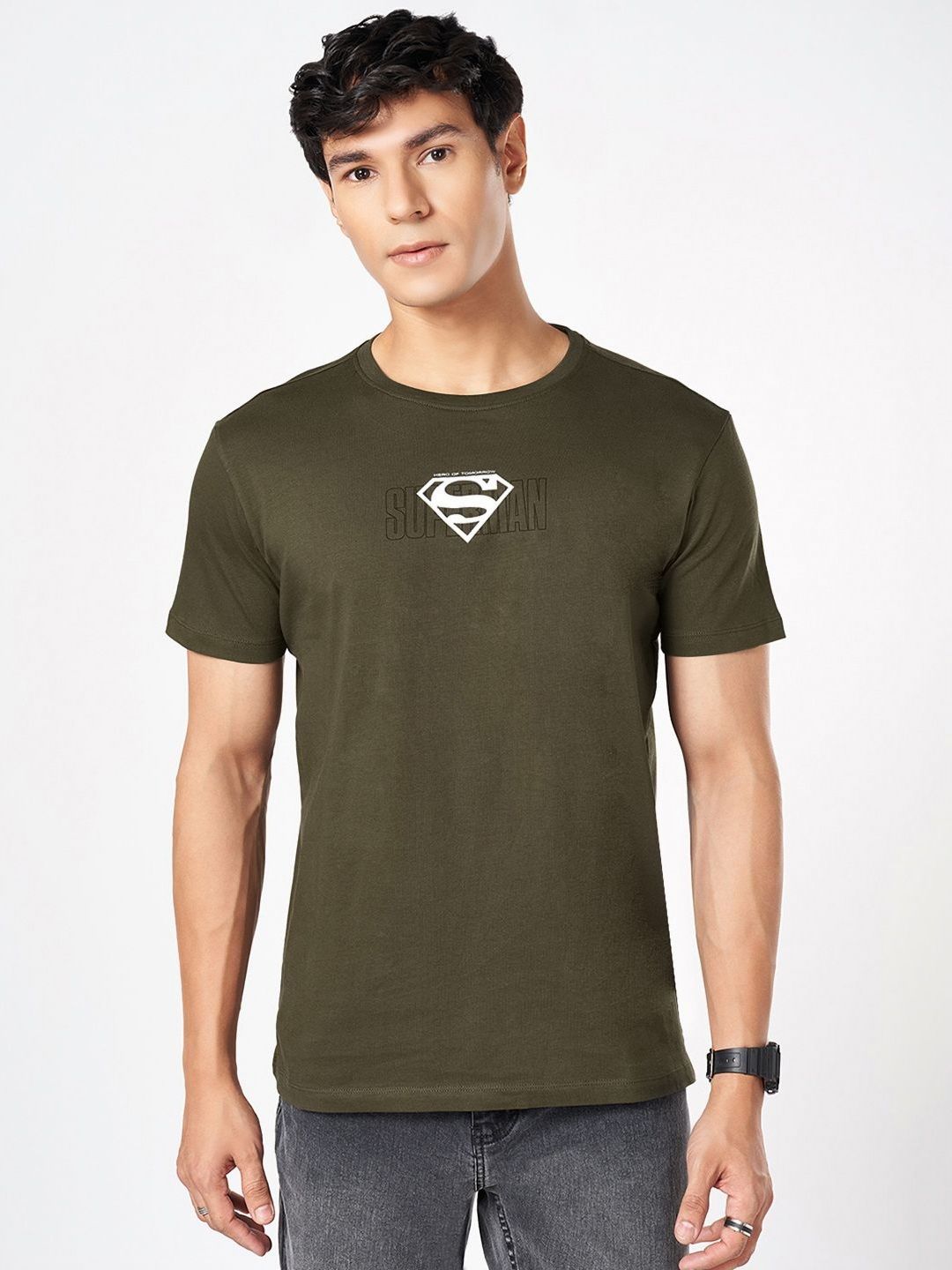 SF JEANS by Pantaloons Men Graphic Printed Round Neck Cotton Slim Fit T-shirt-picture-19