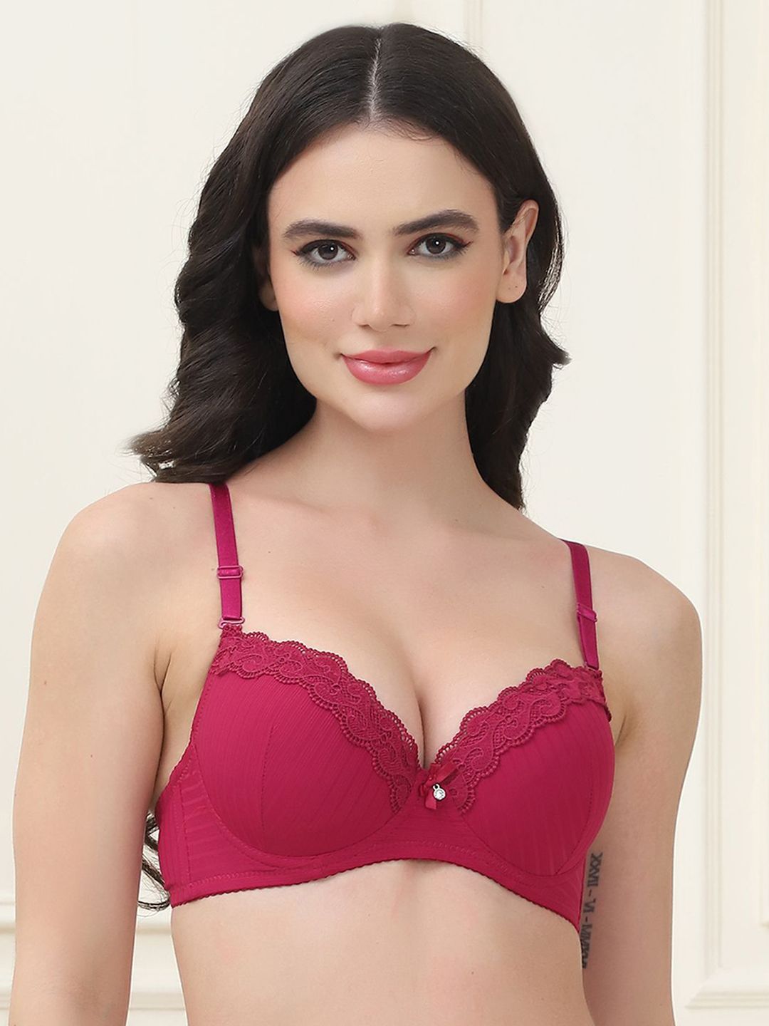 PrettyCat Women's Medium Coverage Underwired Lightly Padded T-Shirt Bra