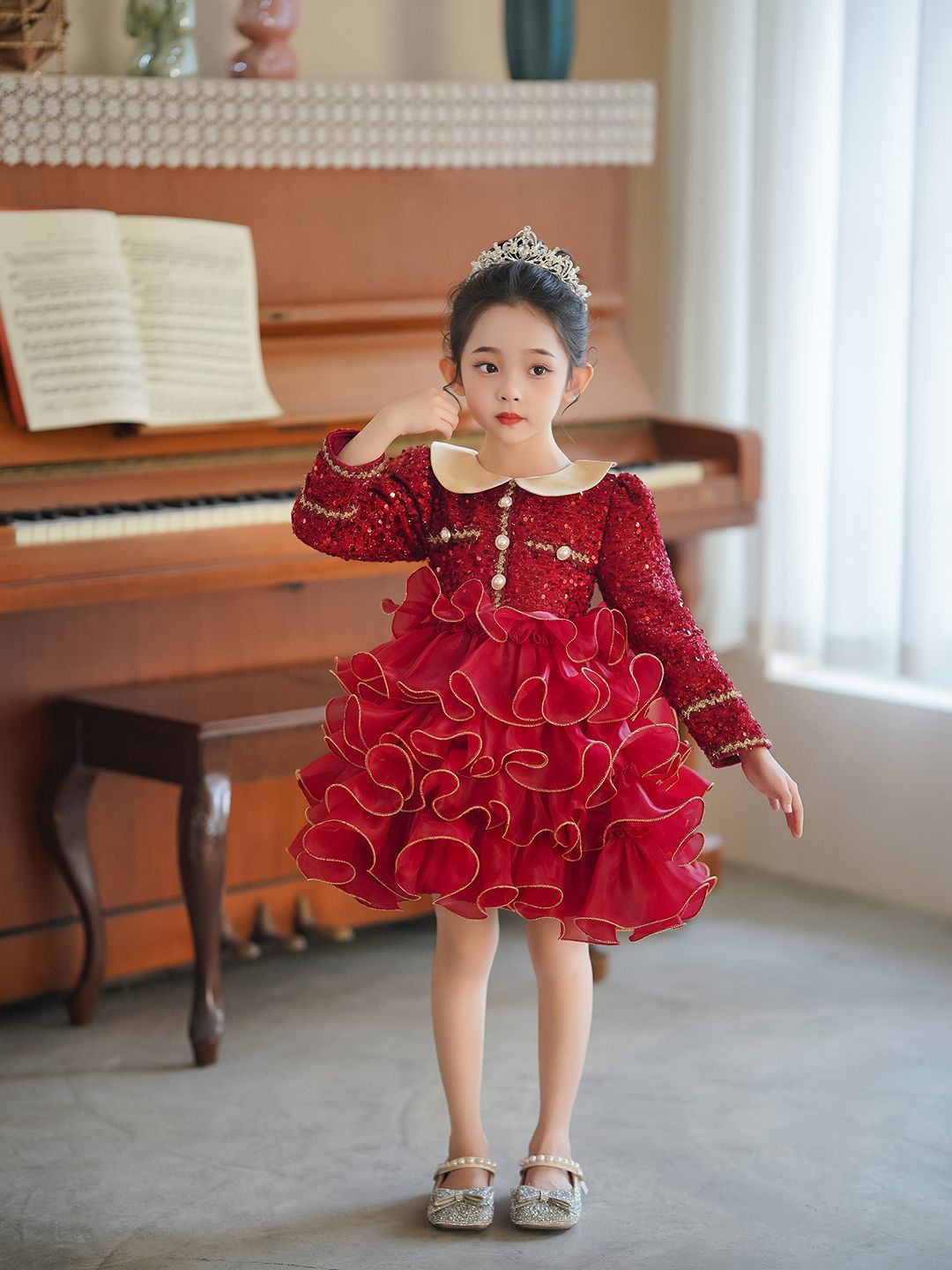 JC SPARKLE Girls A-Line Dress-image-24