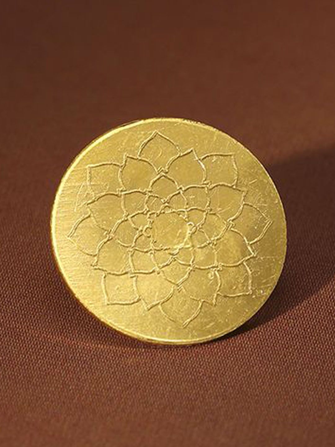 Mia by Tanishq 24KT Gold Lotus Gold Coin 0.5 GM