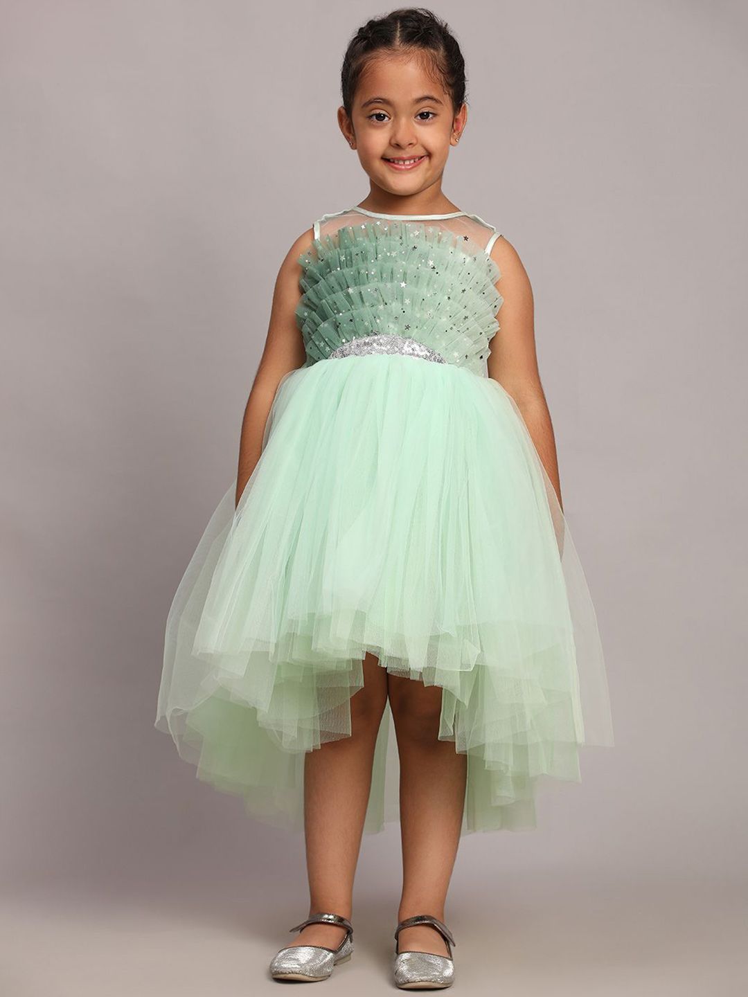 Toy Balloon kids Girls Embellished Net Fit & Flare Dress-picture-40