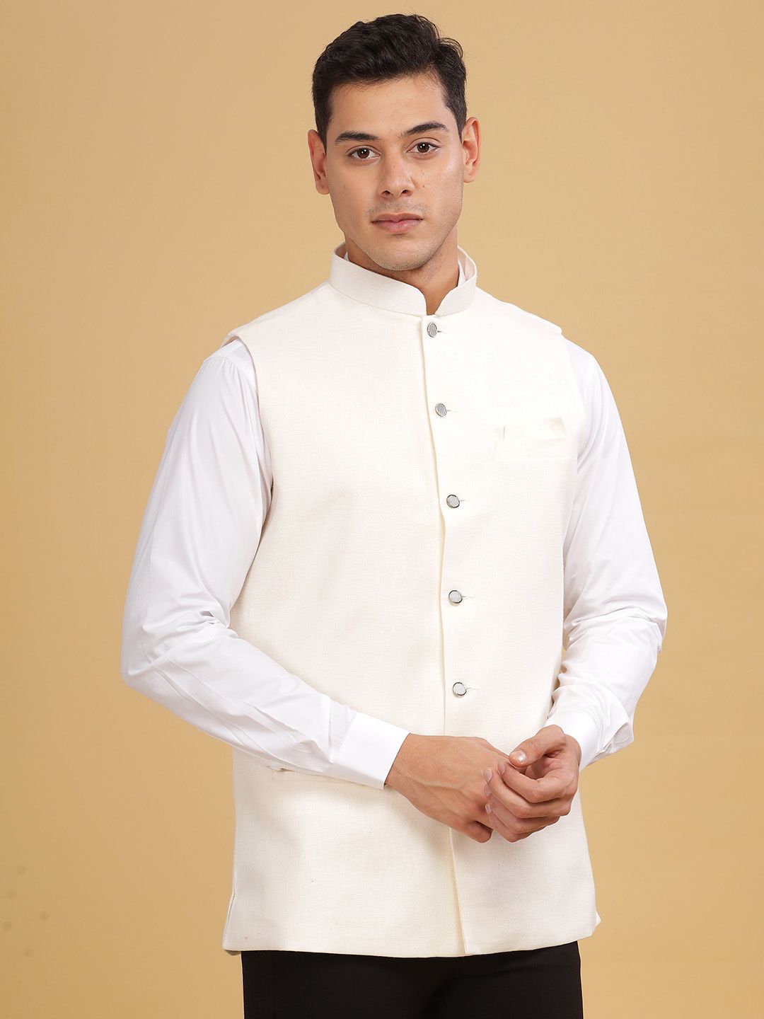 Anouk Woven Nehru Jackets-picture-12