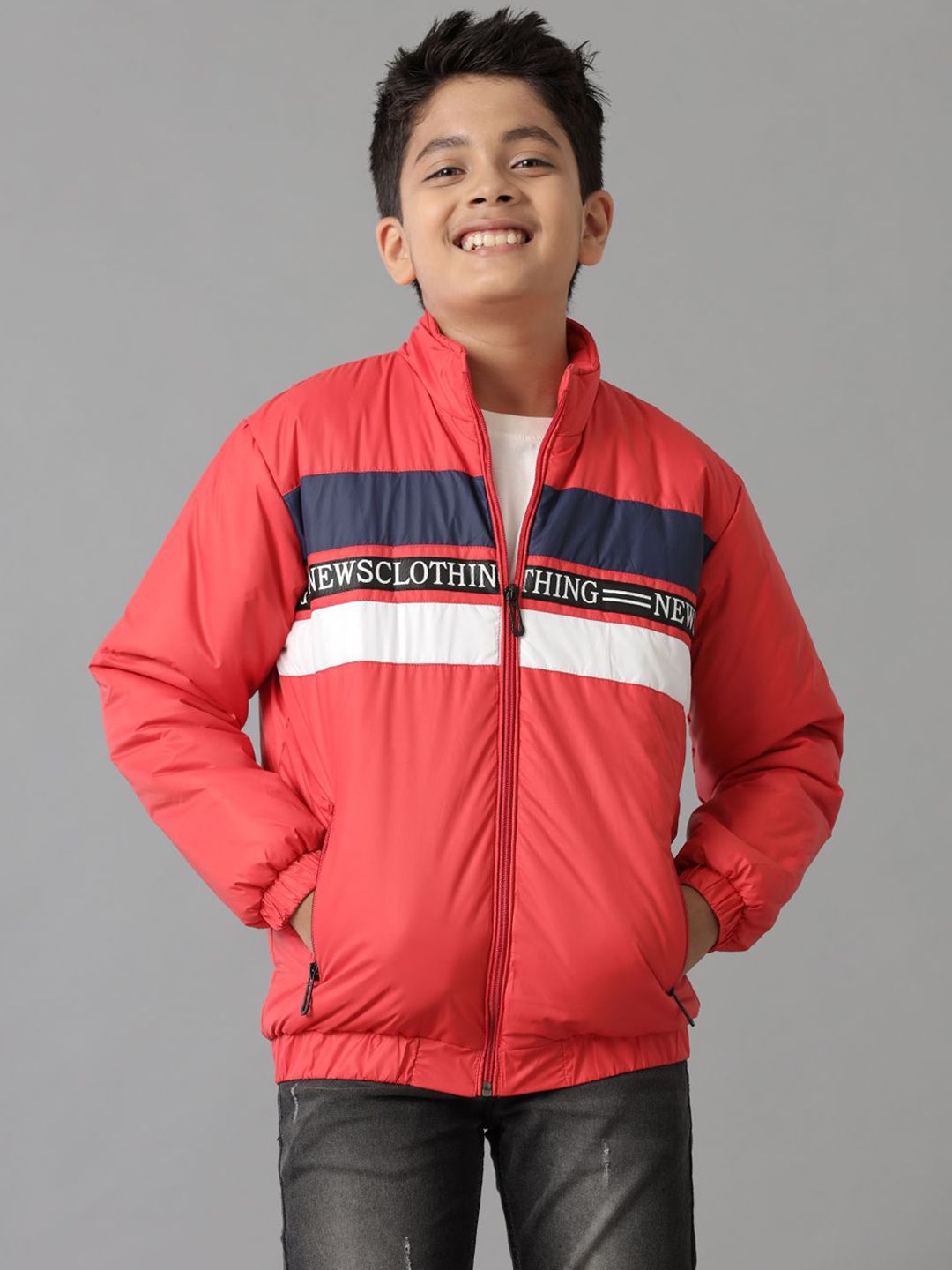 UNDER FOURTEEN ONLY Boys Cotton Sporty Jacket with Embroidered-picture-44