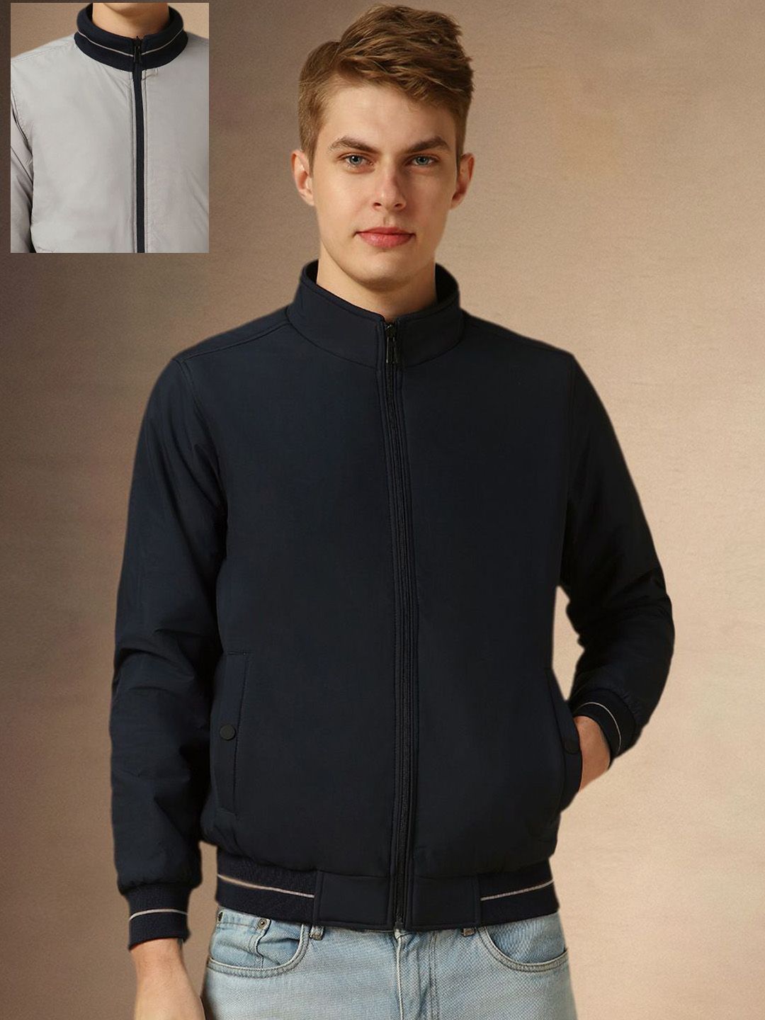 Dennis Lingo Men Reversible Padded Jacket-image-7
