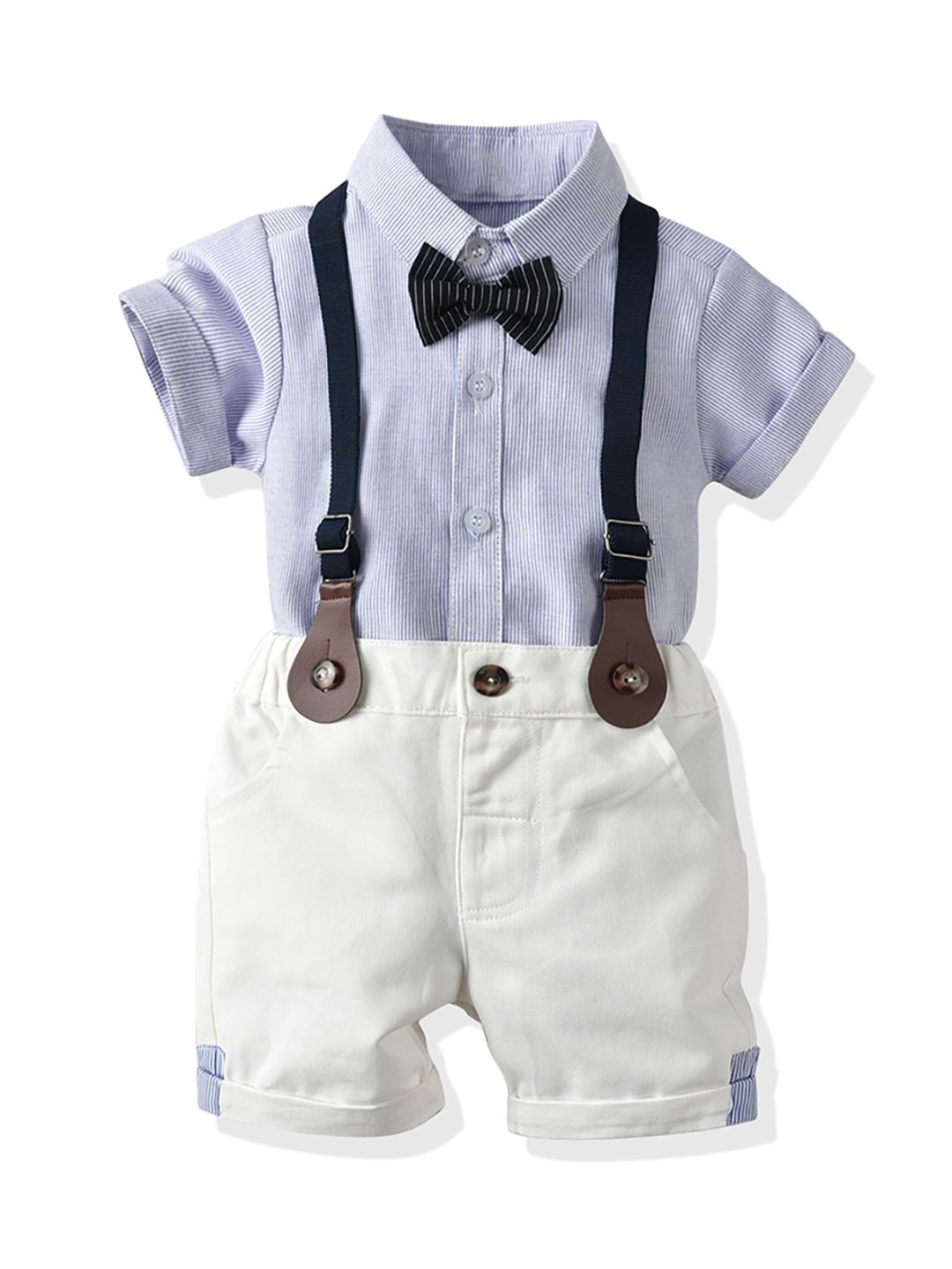 JC SPARKLE Boys Striped Shirt with Shorts-image-10