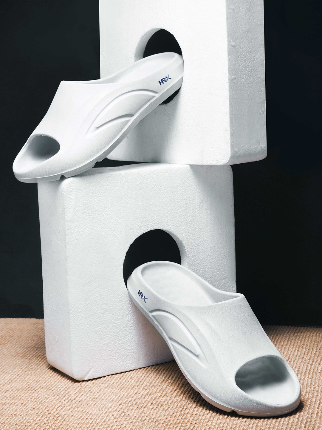 HRX by Hrithik Roshan Men Rubber Sliders-image-7