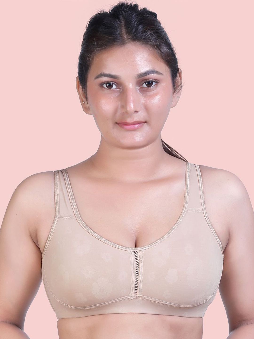 Amour Secret Floral Full Coverage Non Padded Minimizer Bra