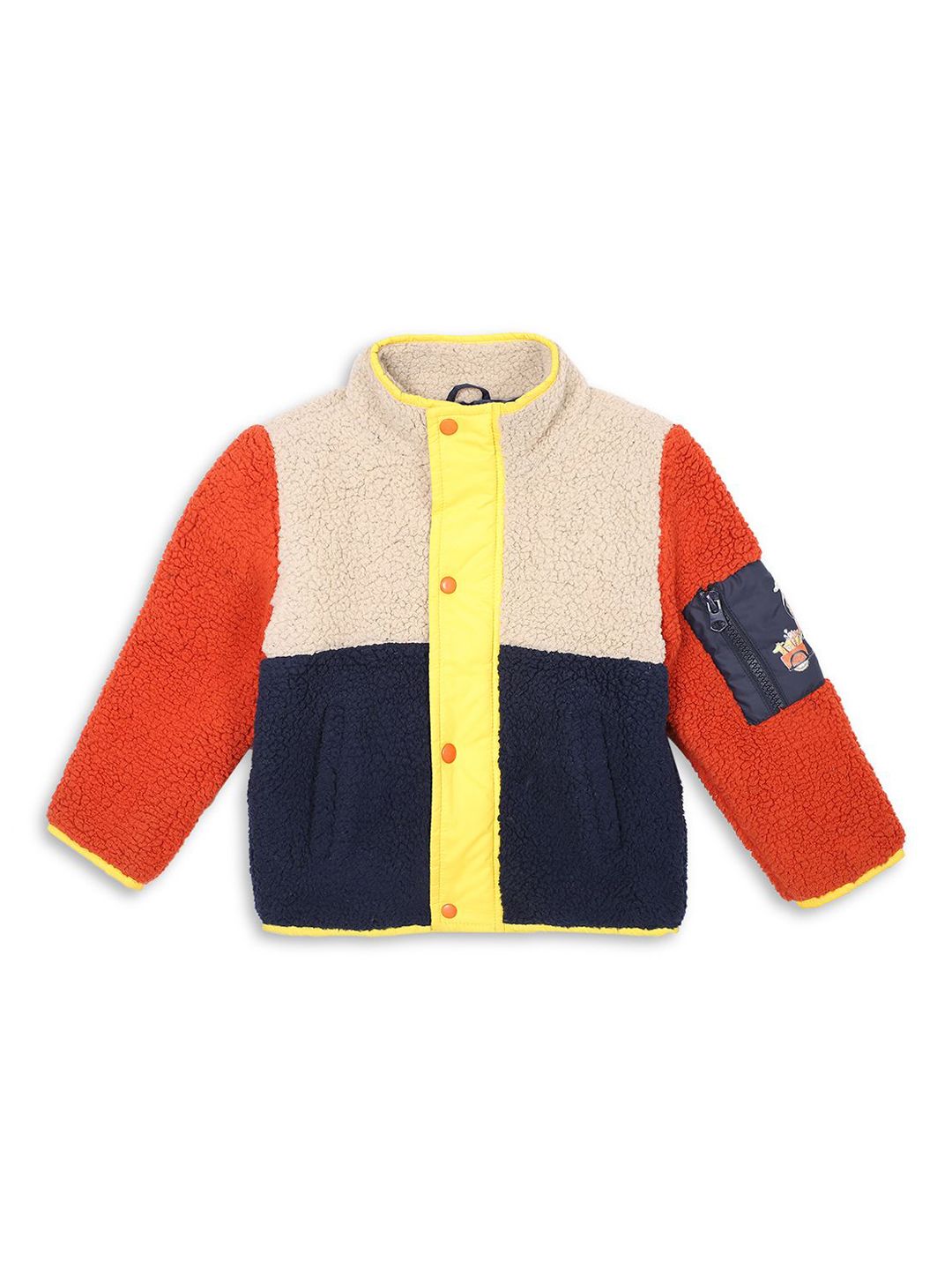 HOUSE OF VEDAS Unisex Kids Colourblocked Lightweight Puffer Jacket-picture-57