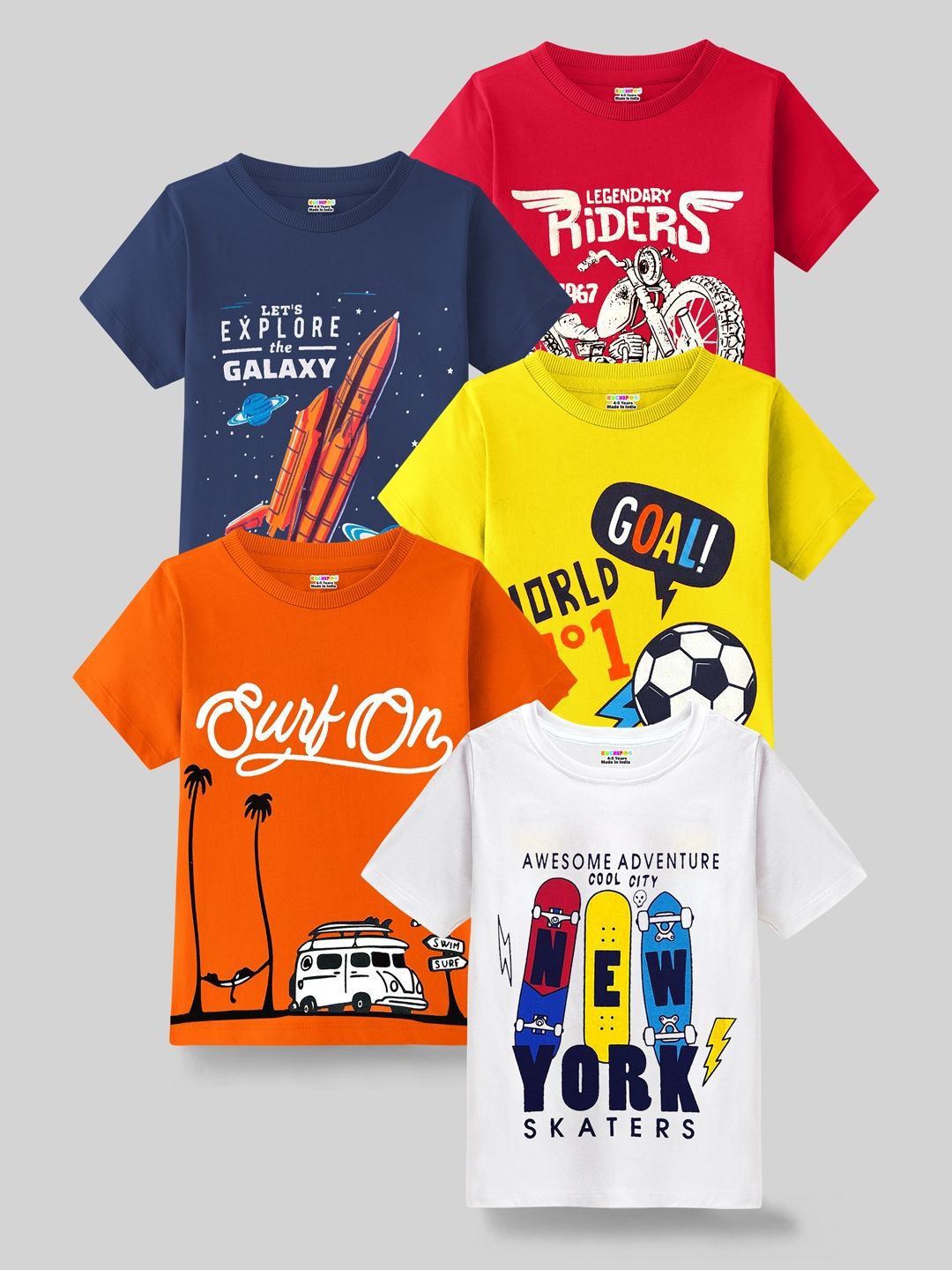 KUCHIPOO Girls 5 Printed T-shirt-picture-16