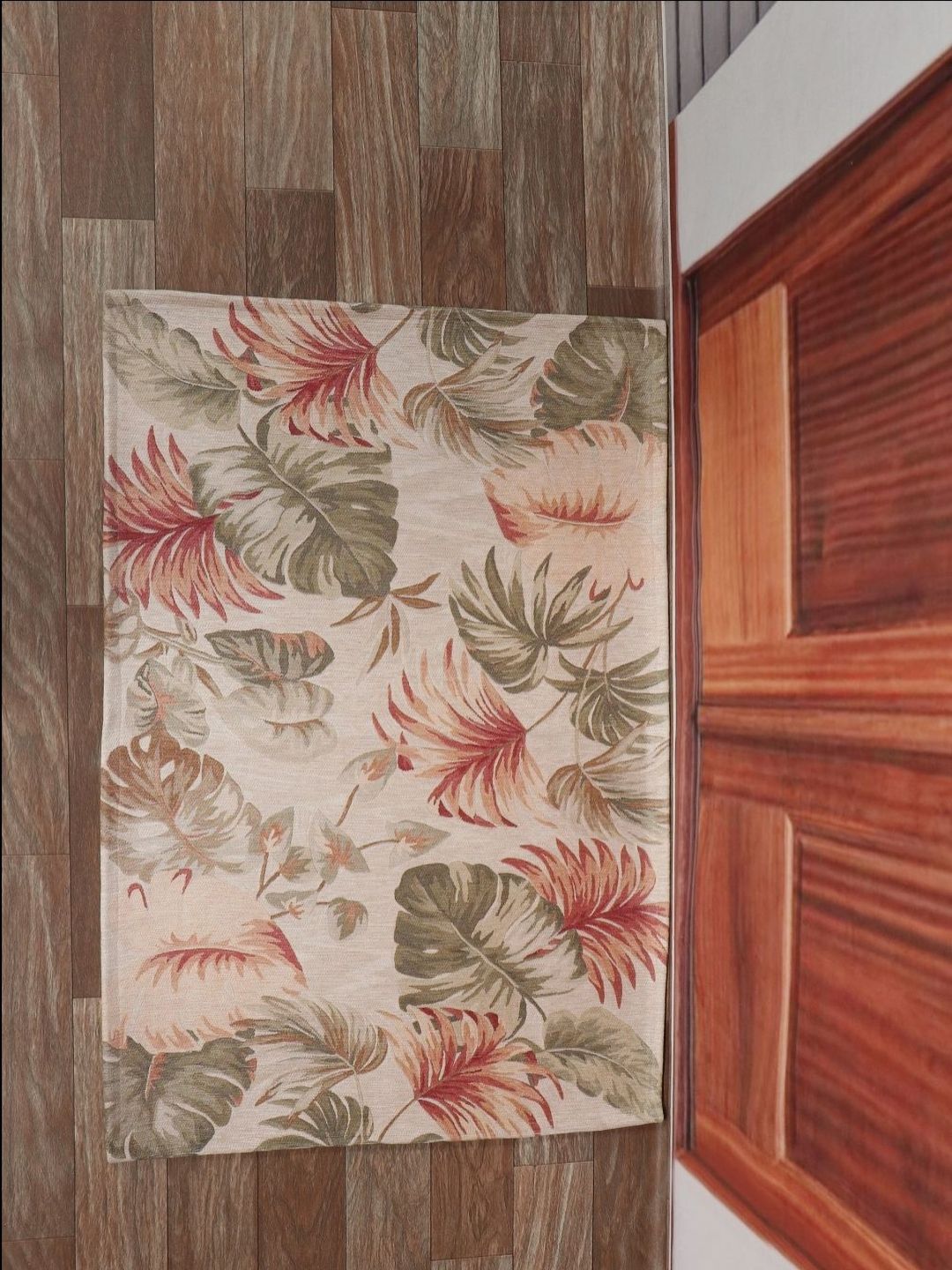 BELLA TRUE Beige & Green Printed Anti-Skid Doormat-picture-39