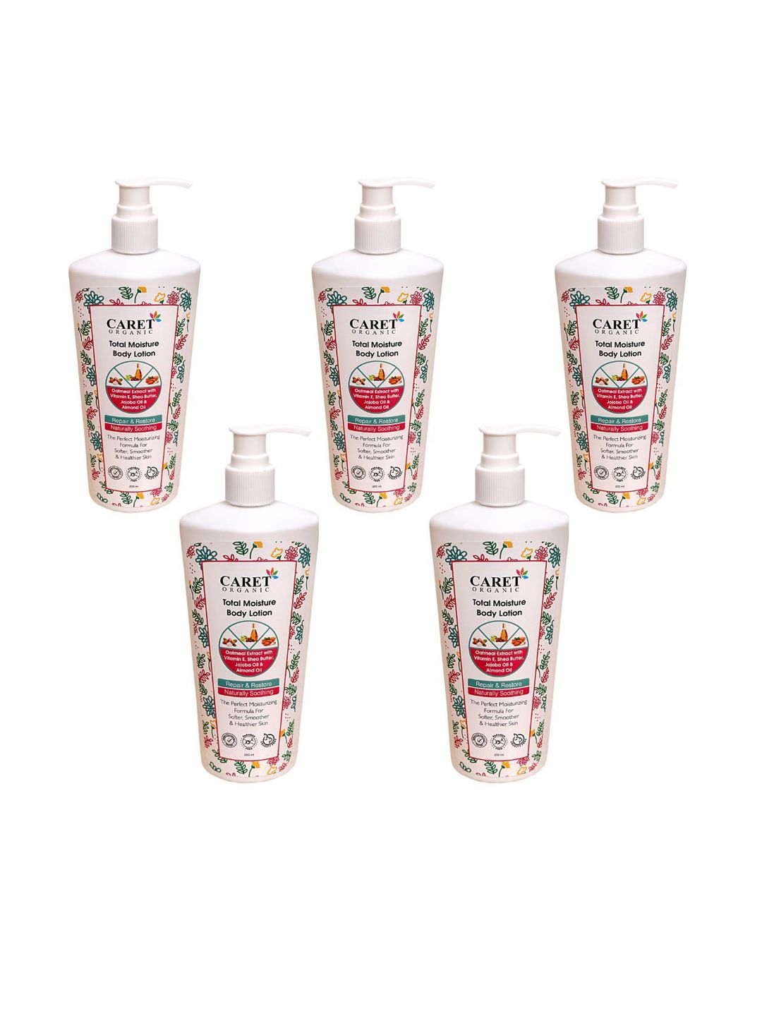 CARET ORGANIC Set Of 5 Total Moisture Body Lotion - 200 ml Each-image-29