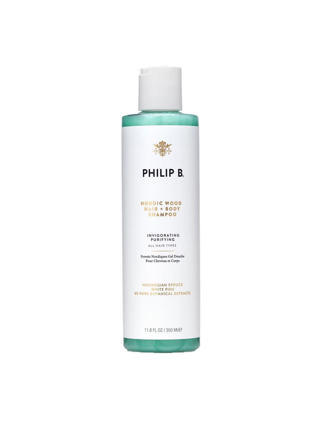 Philip B Nordic Wood Hair & Body Shampoo With White Pine-350ml-image-47