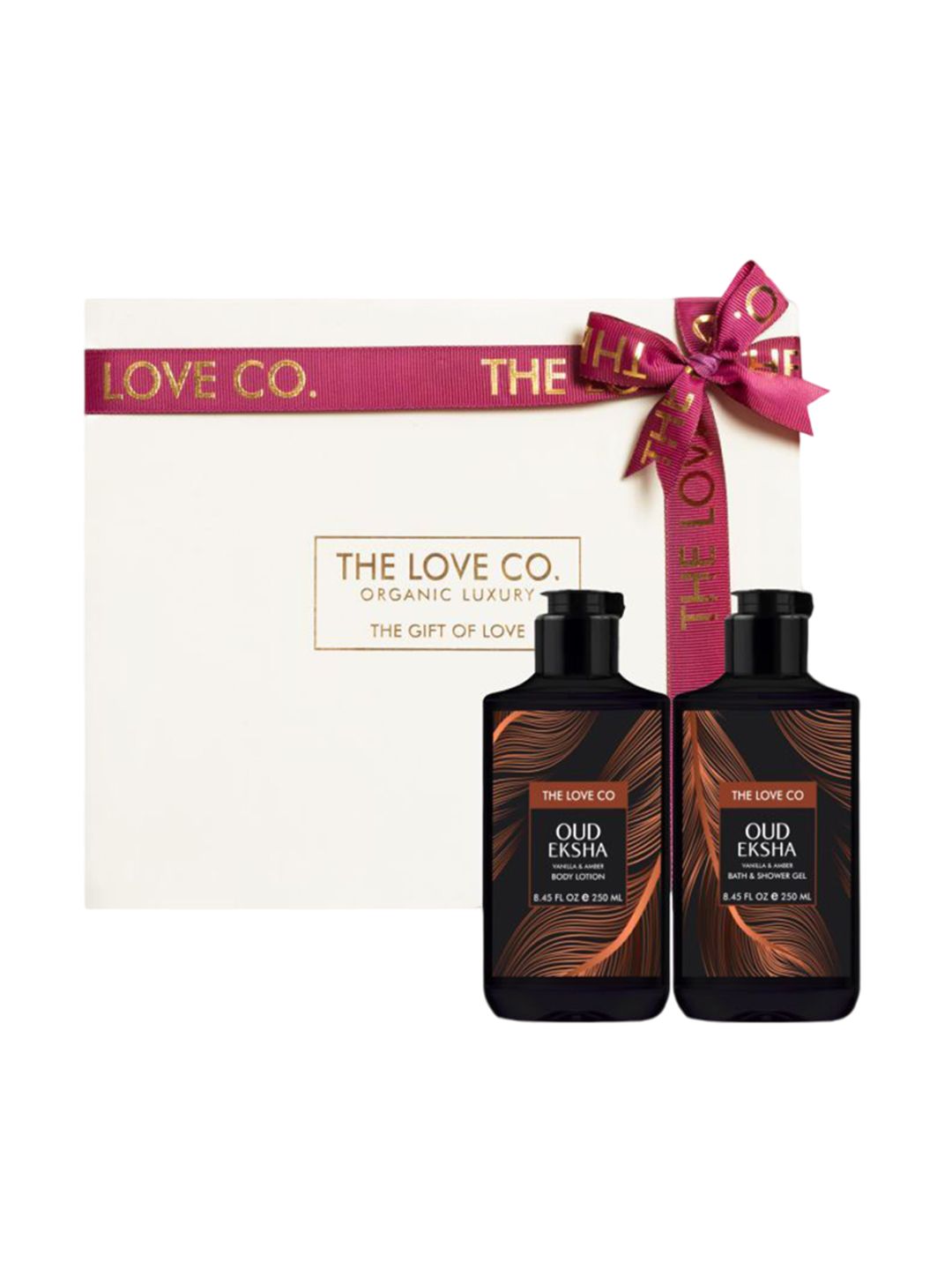 The Love Co Set Of 2 Oud Eksha Bath & Body Gift Set- 250ml Each-image-47