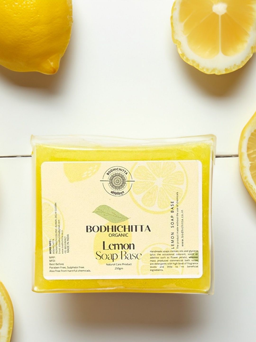 Bodhichitta Organic Lemon Soap Base- 250gm-image-9