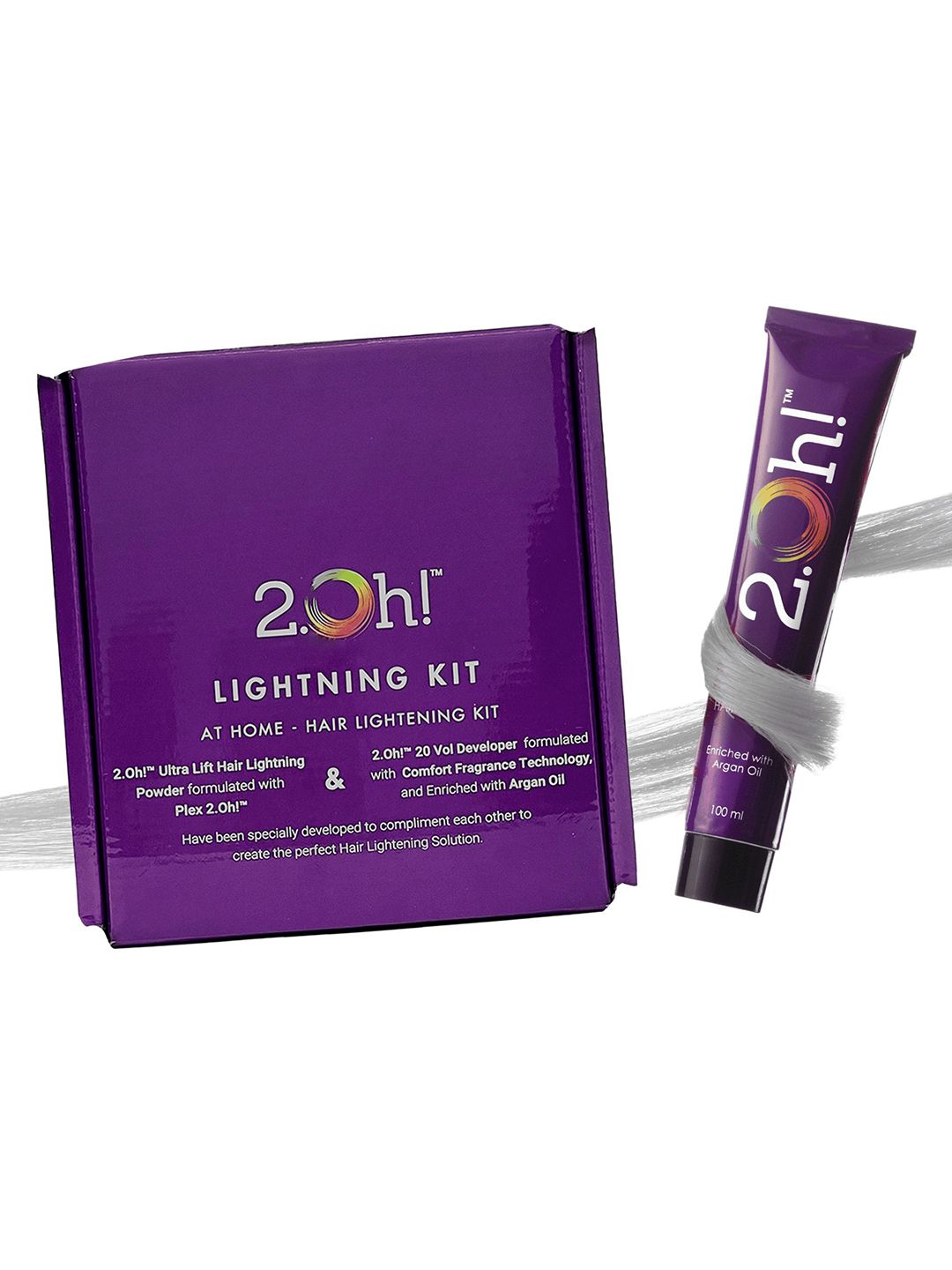 2.Oh! Semi Permanent Hair Color & Bleach Kit-100 ml Shade-Steel-picture-16