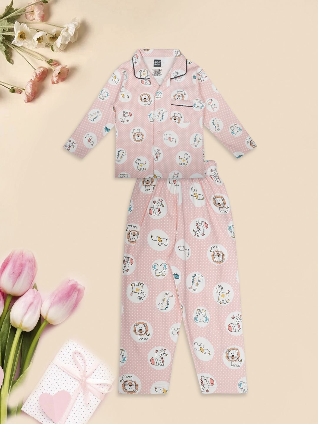 MeeMee Boys Printed Night suit