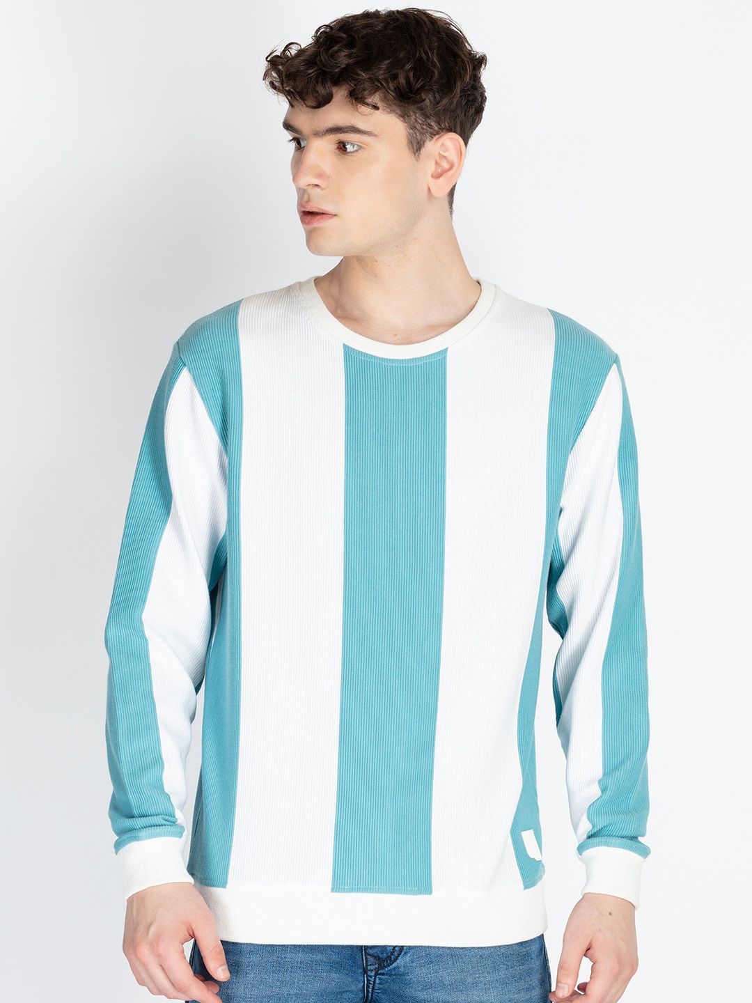 Status Quo Men Striped Hooded Sweatshirt-picture-32