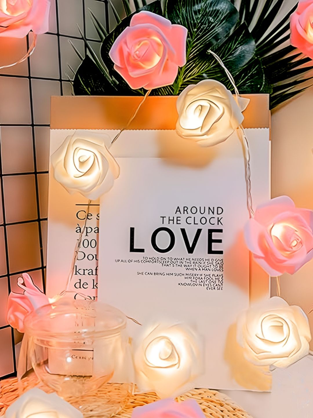 Homesake White & Pink Flower String Lights- 15 m-image-31