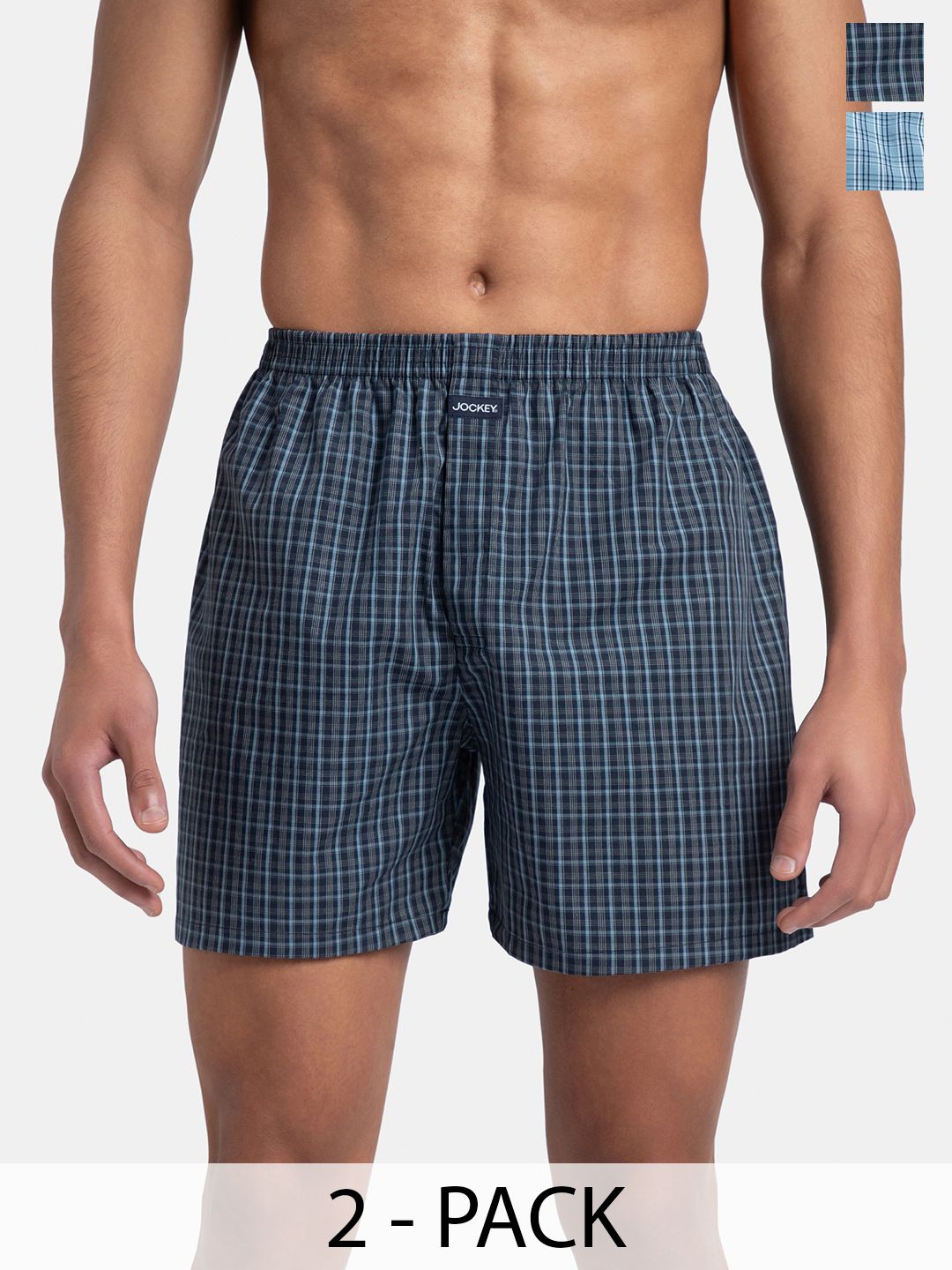 Jockey Men Checked Technology Shorts-picture-39