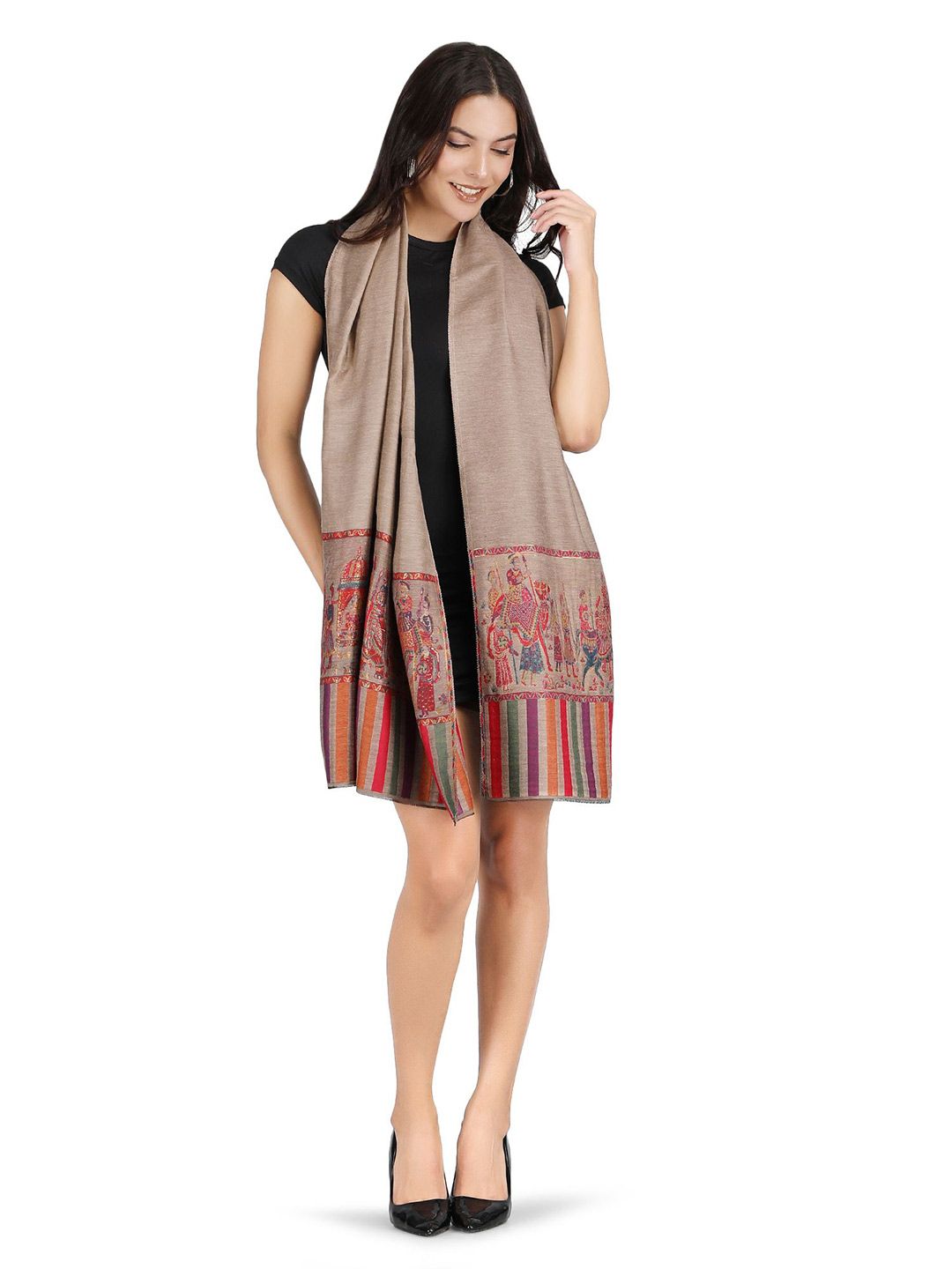 Stole & Yarn Adults Woven Design Stoles-image-31