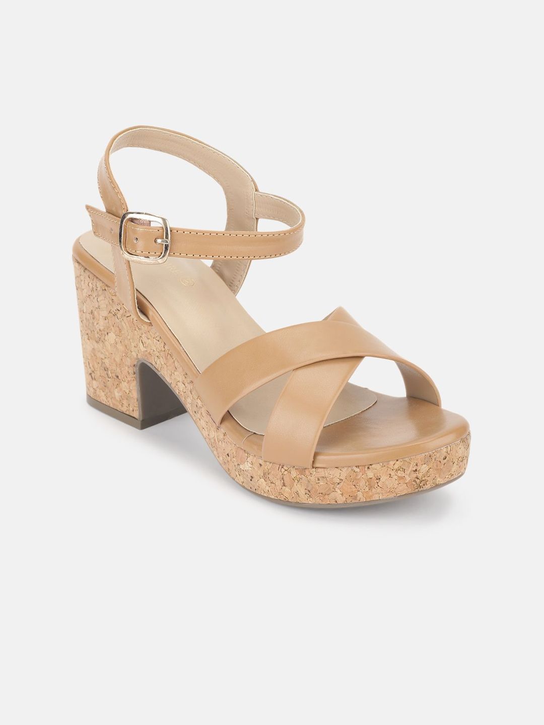 Marc Loire Women PU Block Backstrap Sandals-picture-22